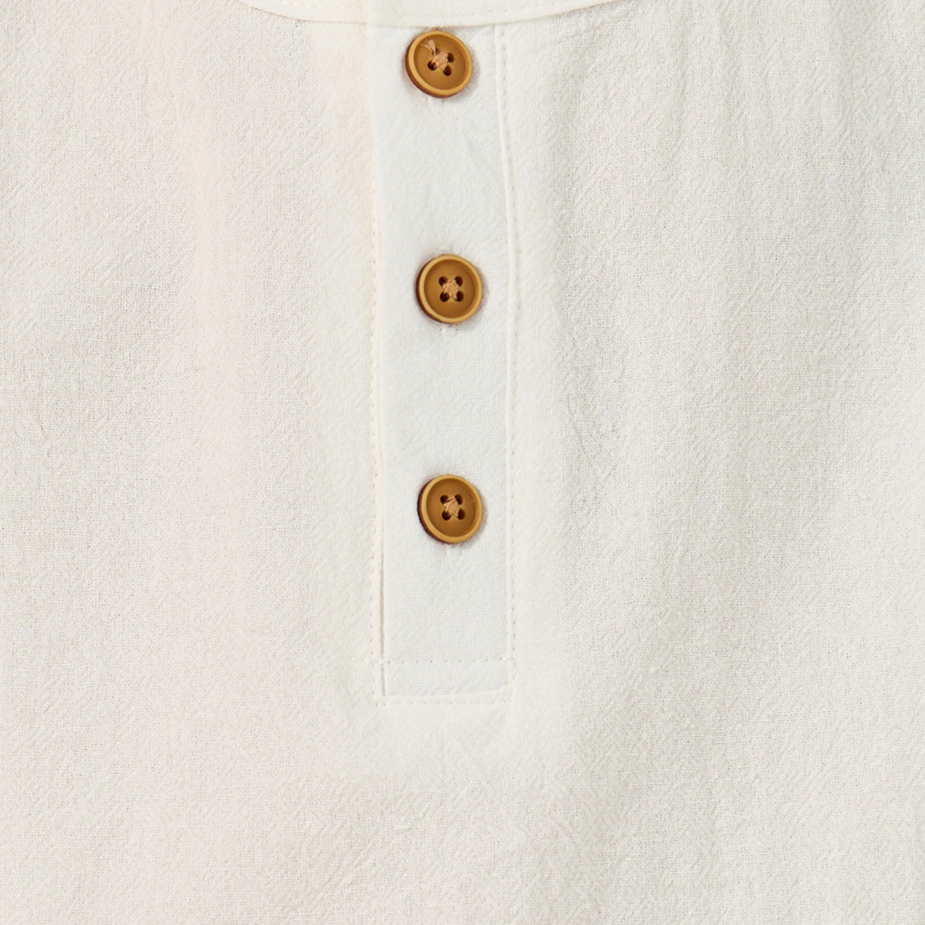 Styli Round Neck Buttoned Shirt and Shorts Set-boys-clothing-setsandcoords-image-3