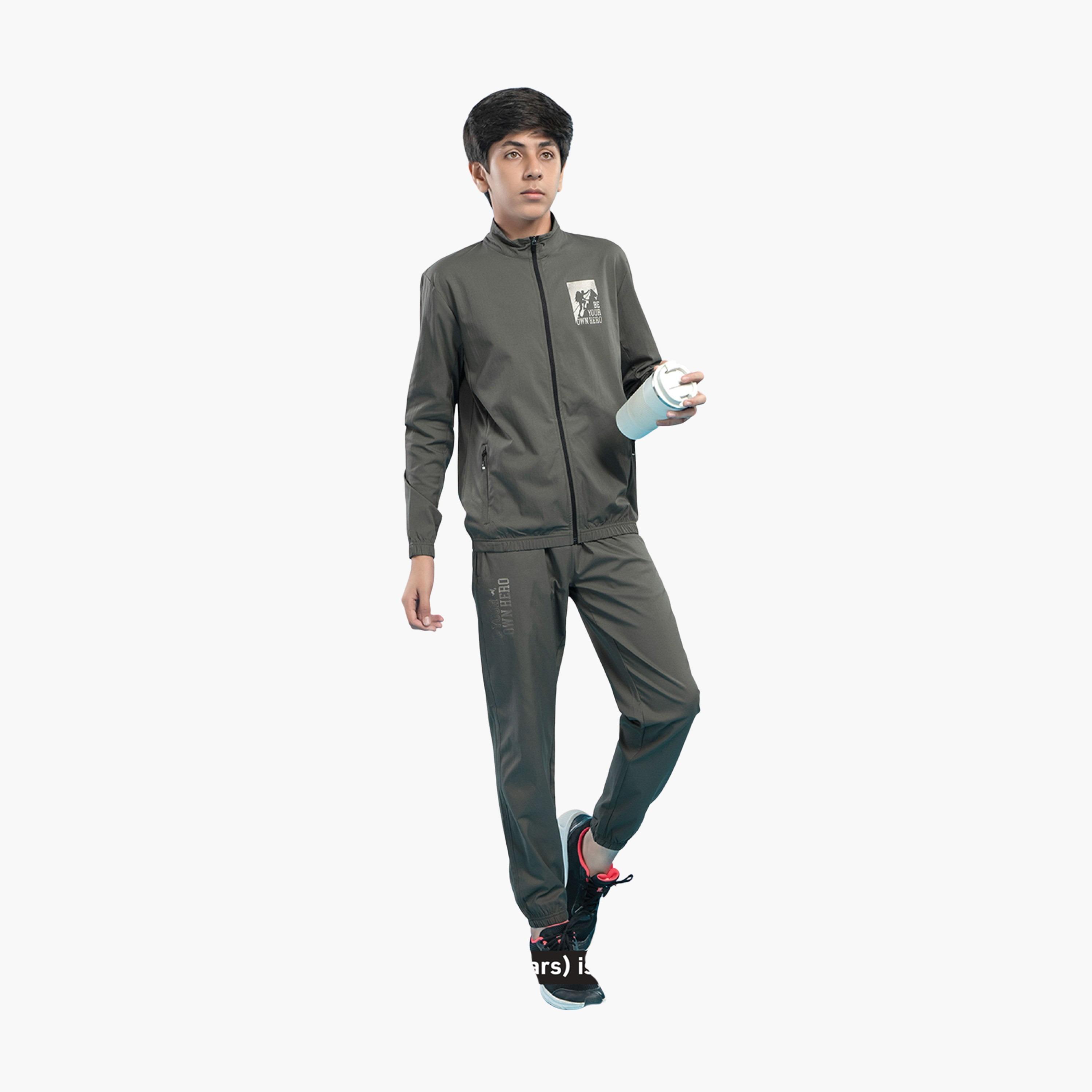 Technosport X Styli Solid 2-Way Stretch Jacket-boys-clothing-jacketsandcoats-image-1