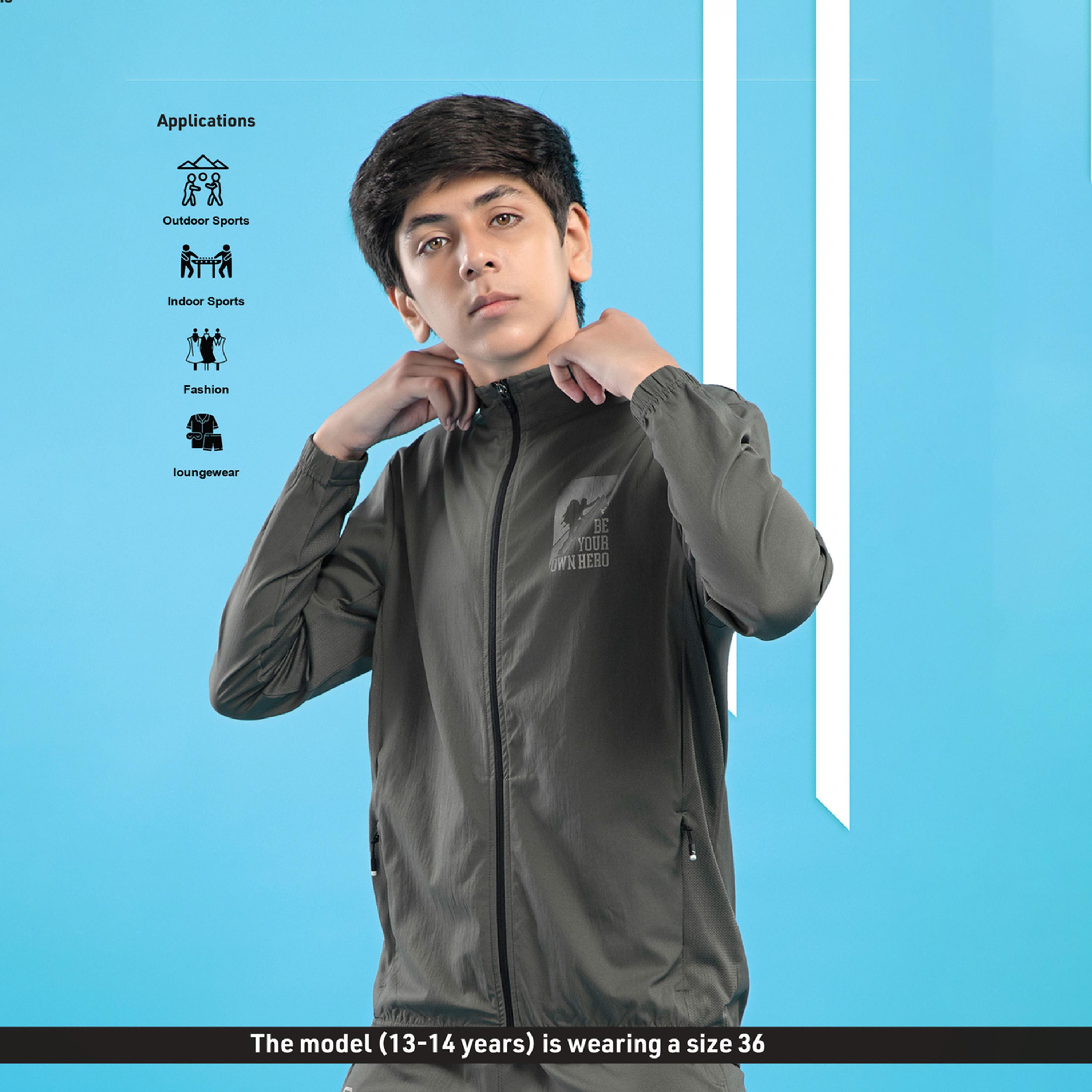 Technosport X Styli Solid 2-Way Stretch Jacket-boys-clothing-jacketsandcoats-image-3