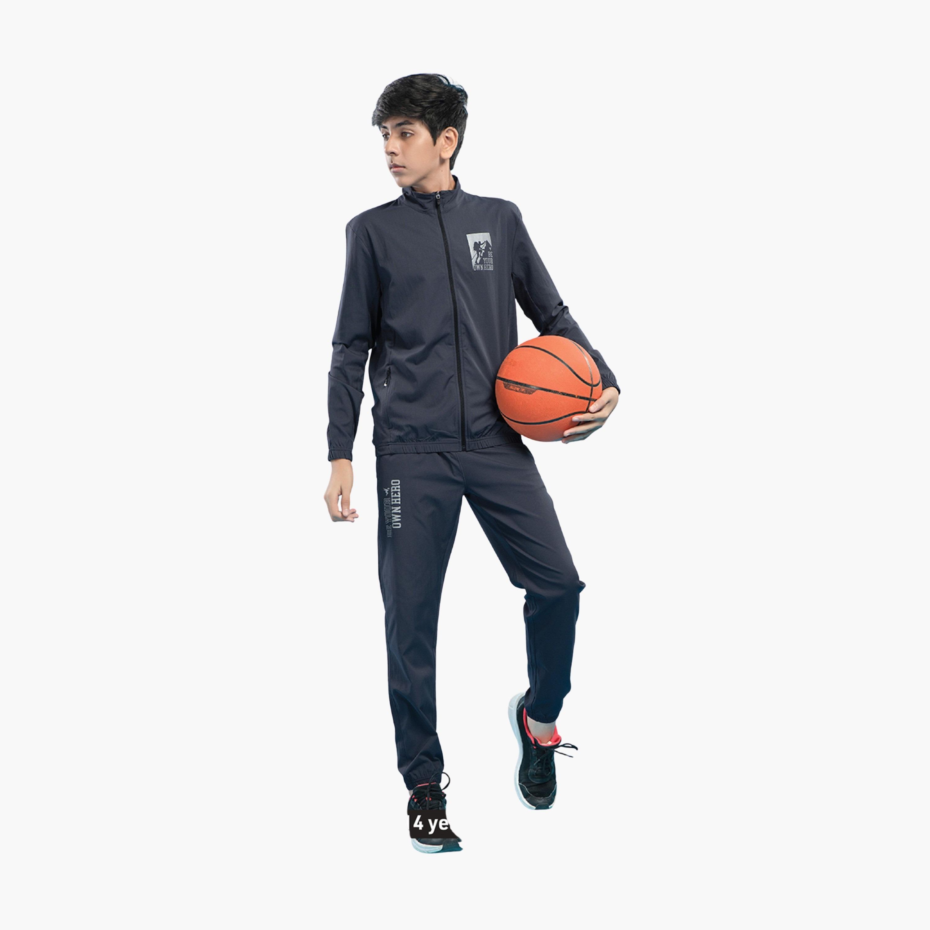 Technosport X Styli Solid 2-Way Stretch Jacket-boys-clothing-jacketsandcoats-image-1