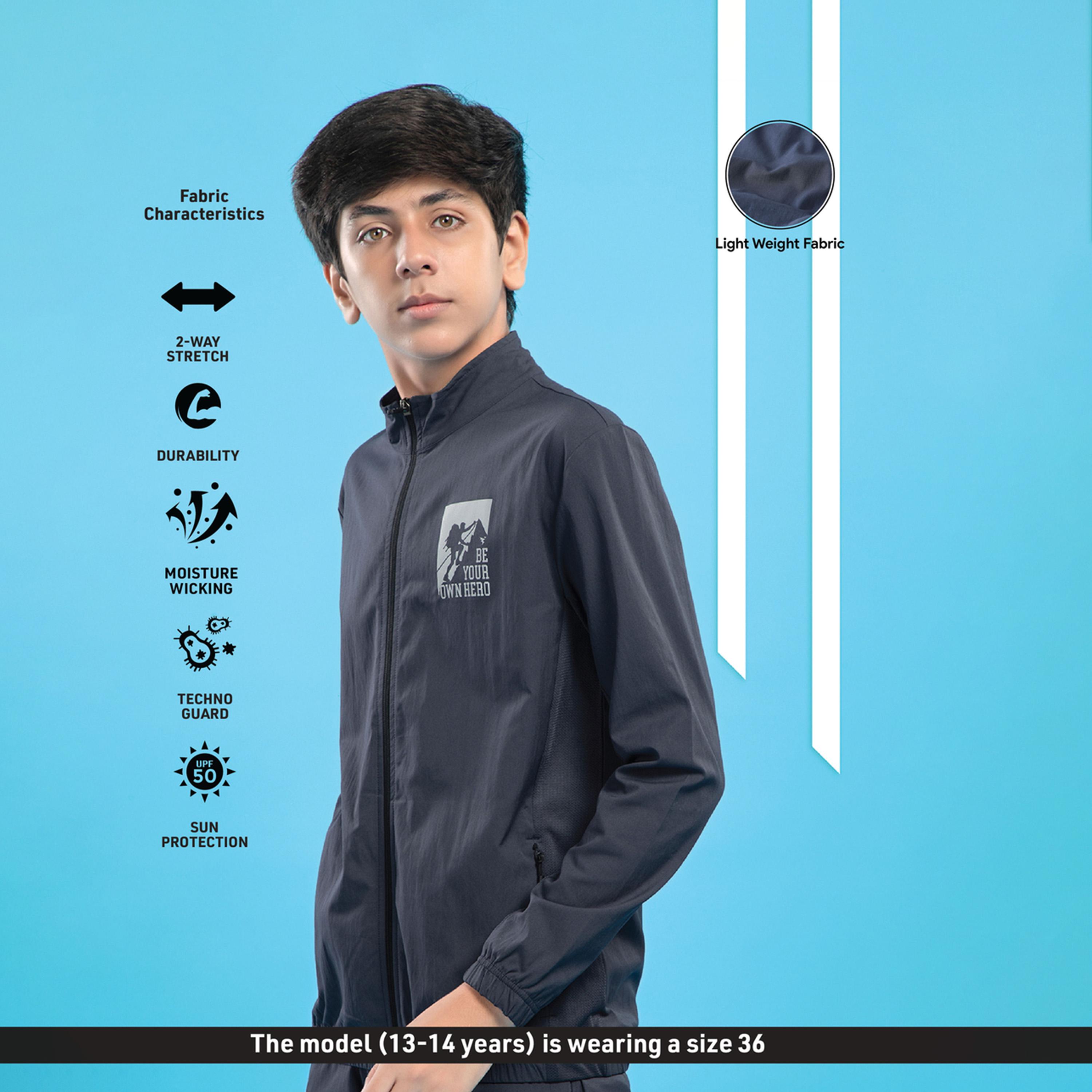 Technosport X Styli Solid 2-Way Stretch Jacket-boys-clothing-jacketsandcoats-image-3