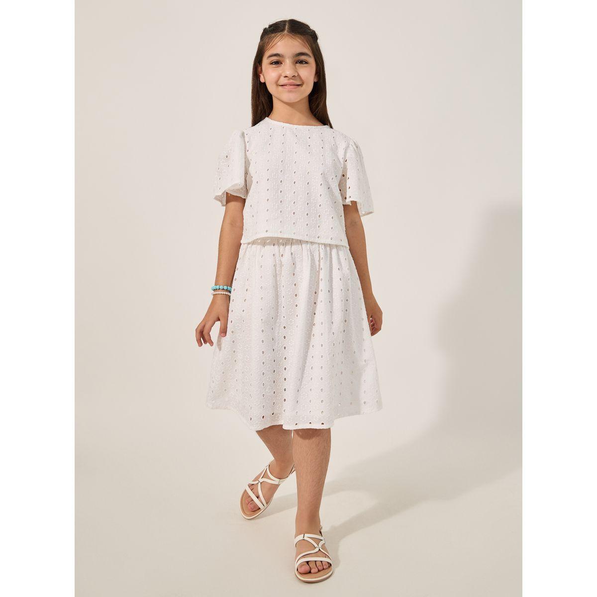 طقم من تنورة وبلوزة بأكمام قصيرة-girls-clothing-setsandcoords-image-2