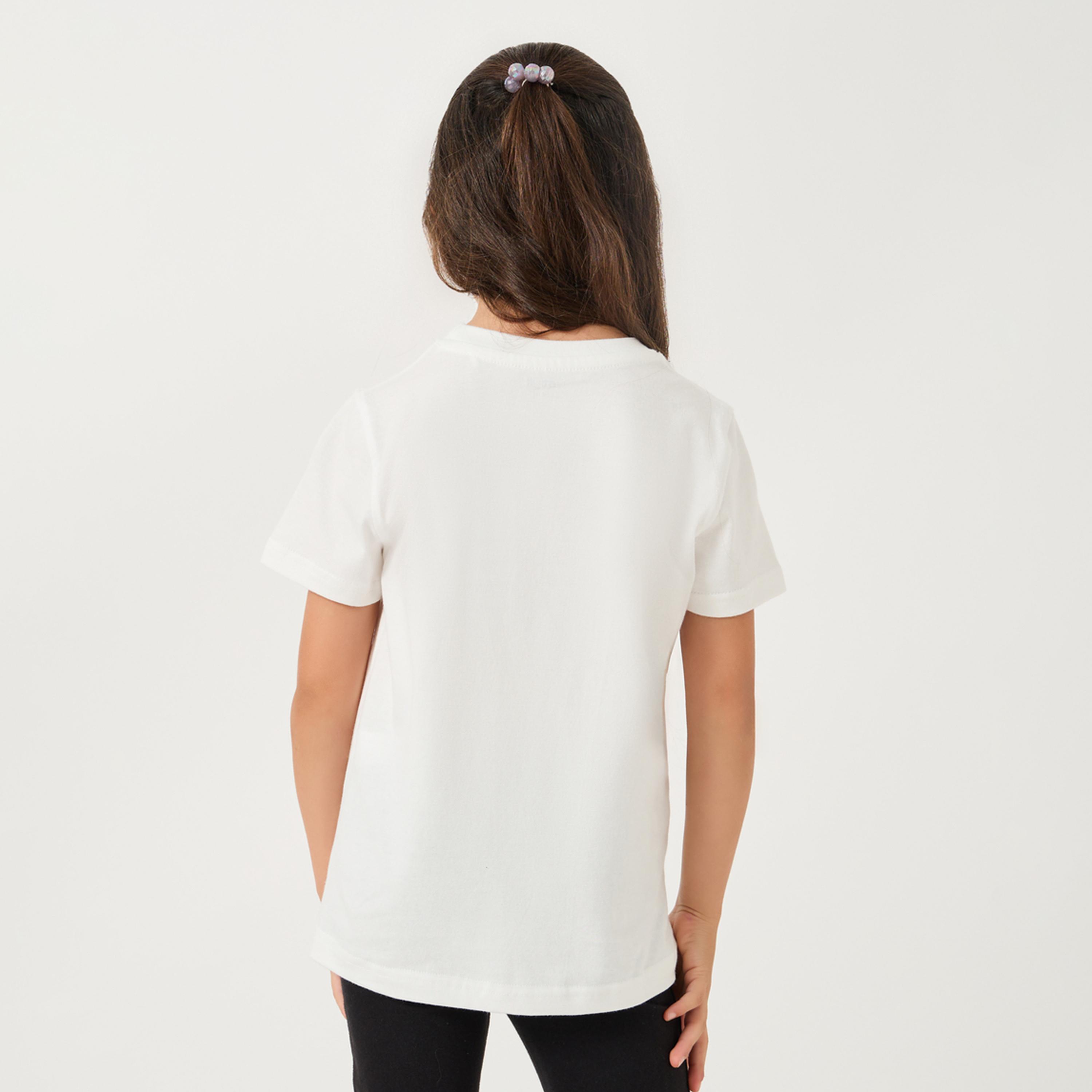 Styli Toddler Girls T-Shirt With Butterfly Crochet Patch-girls-clothing-tshirts-image-4