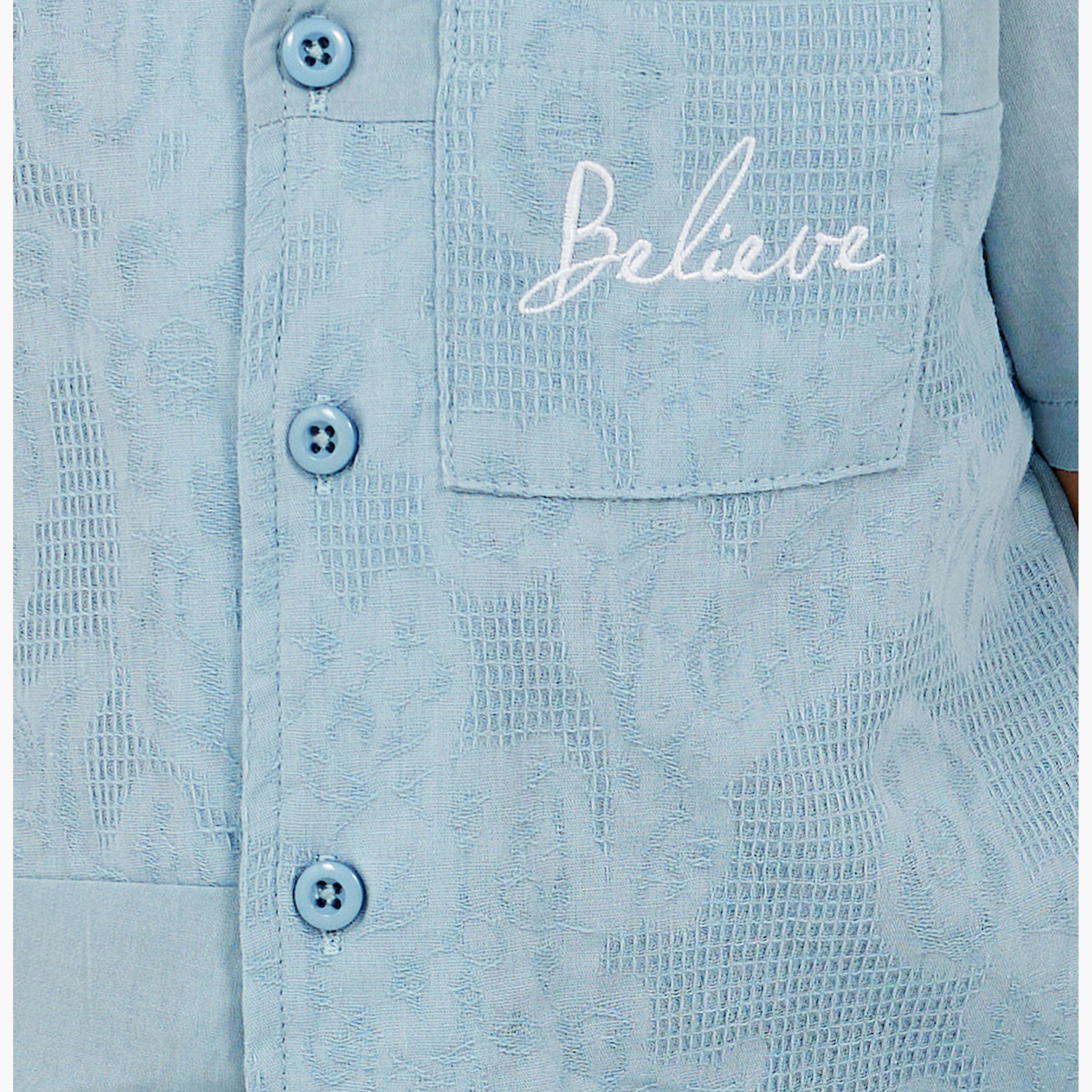 Styli Toddler Boys Cut And Sew Panel Shirt-boys-clothing-shirts-image-3