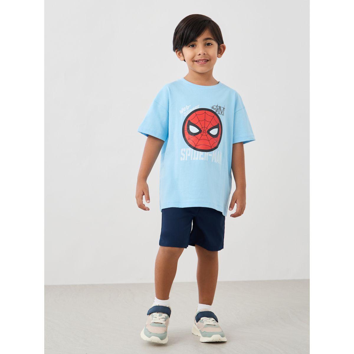 Styli Boys Solid Twill Shorts-boys-clothing-bottoms-shorts-image-2