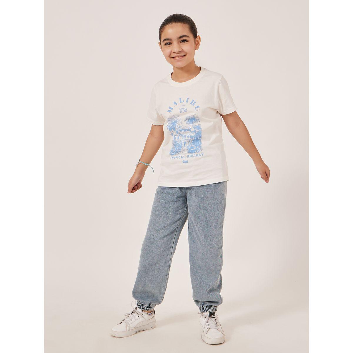 Styli Light Blue Denim Jogger Pants-girls-clothing-bottoms-jeansandjeggings-image-2