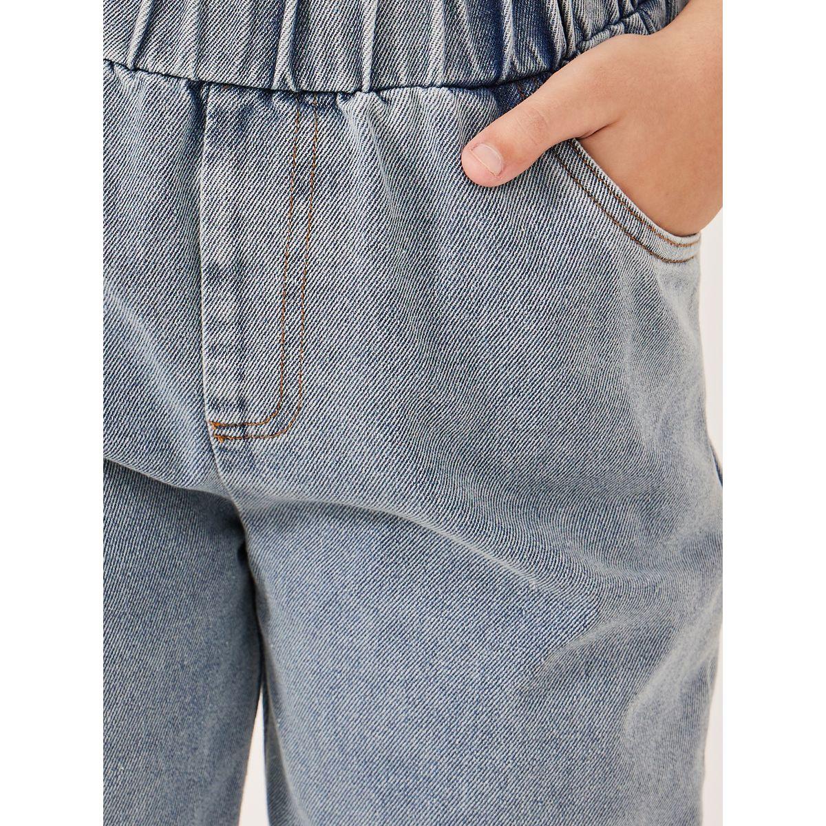 Styli Light Blue Denim Jogger Pants-girls-clothing-bottoms-jeansandjeggings-image-3