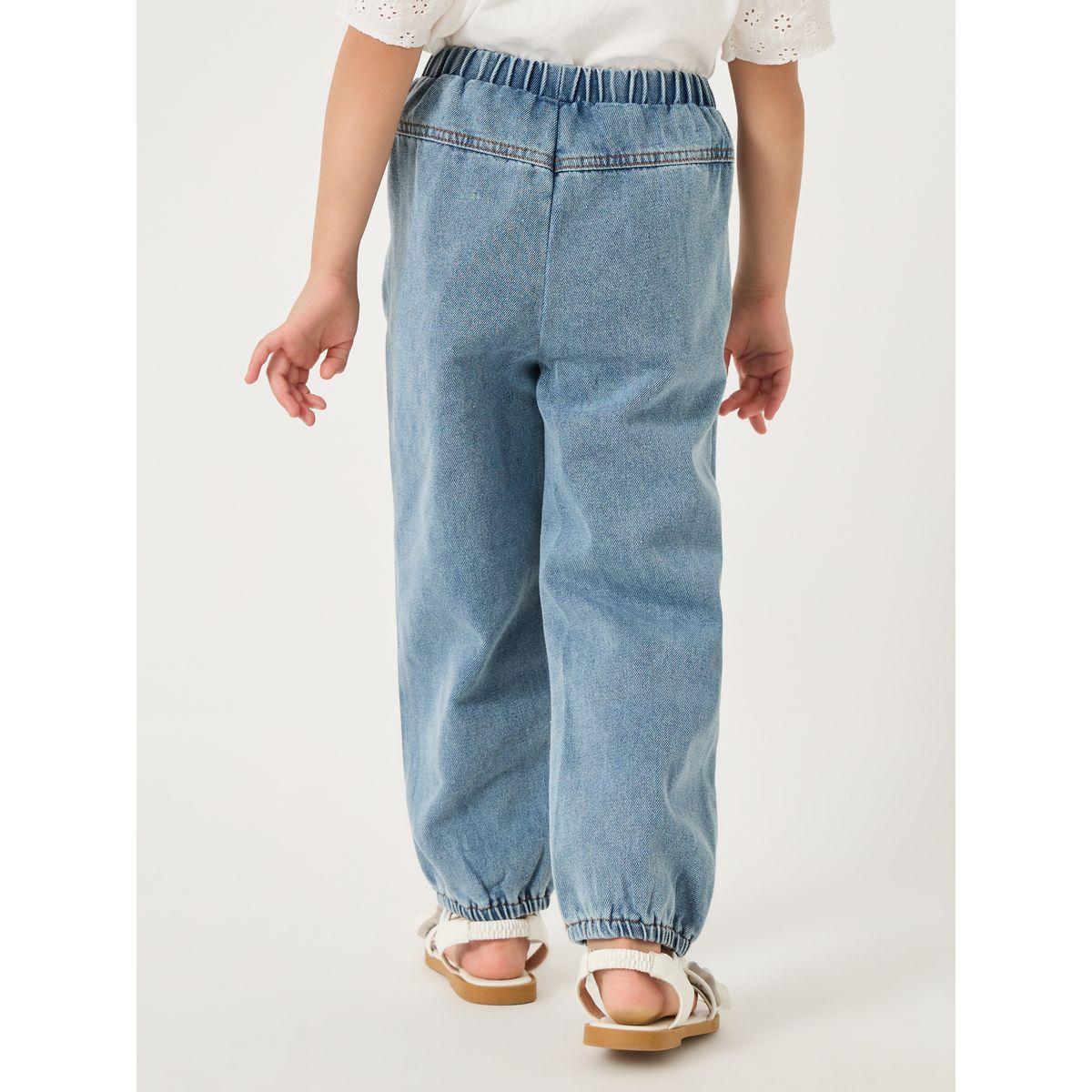 Styli Plain Elasticated Waistband Jogger Jeans-girls-clothing-bottoms-jeansandjeggings-image-4