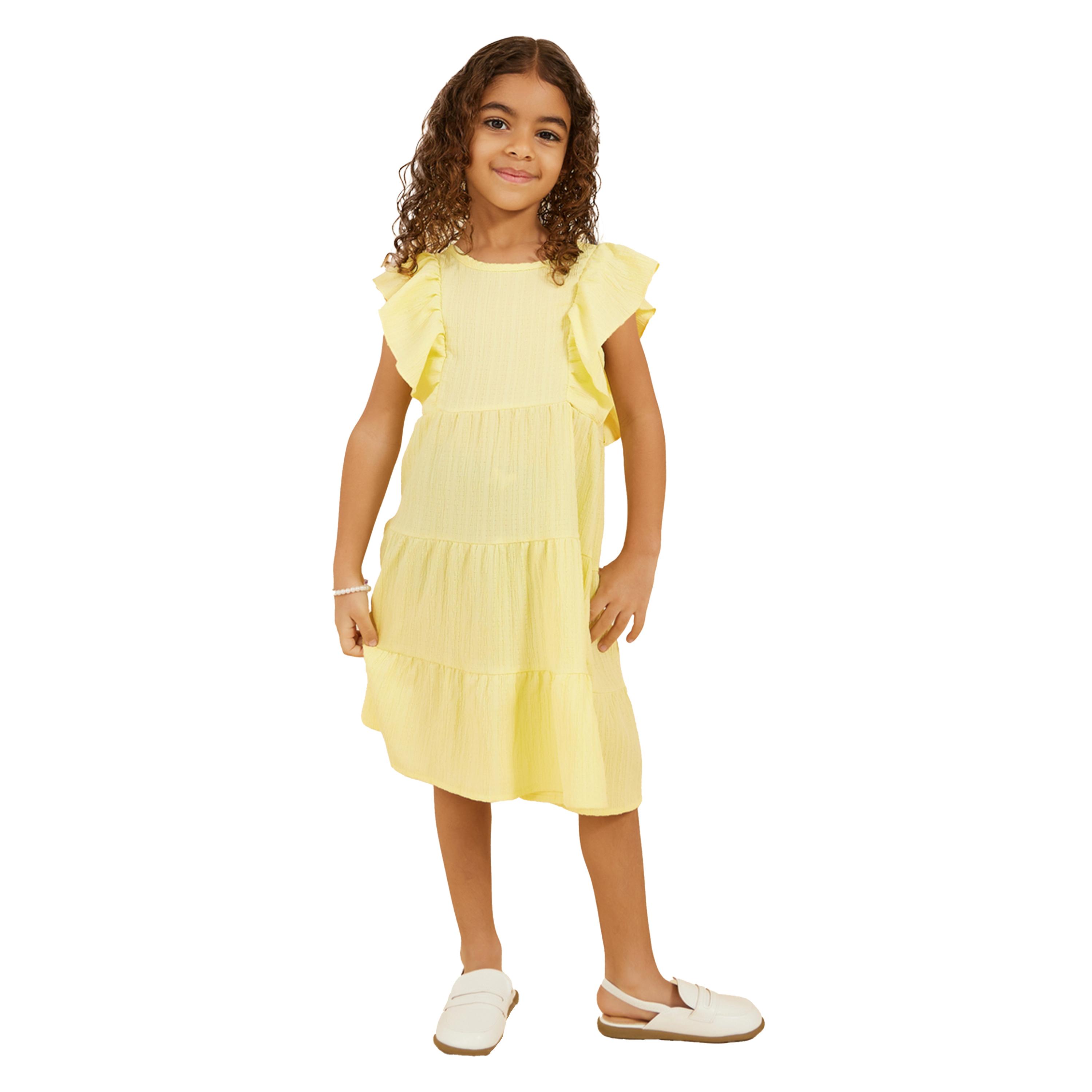 Styli Textured Ruffle Trim Tiered Dress-girls-clothing-dressesandjumpsuits-image-2