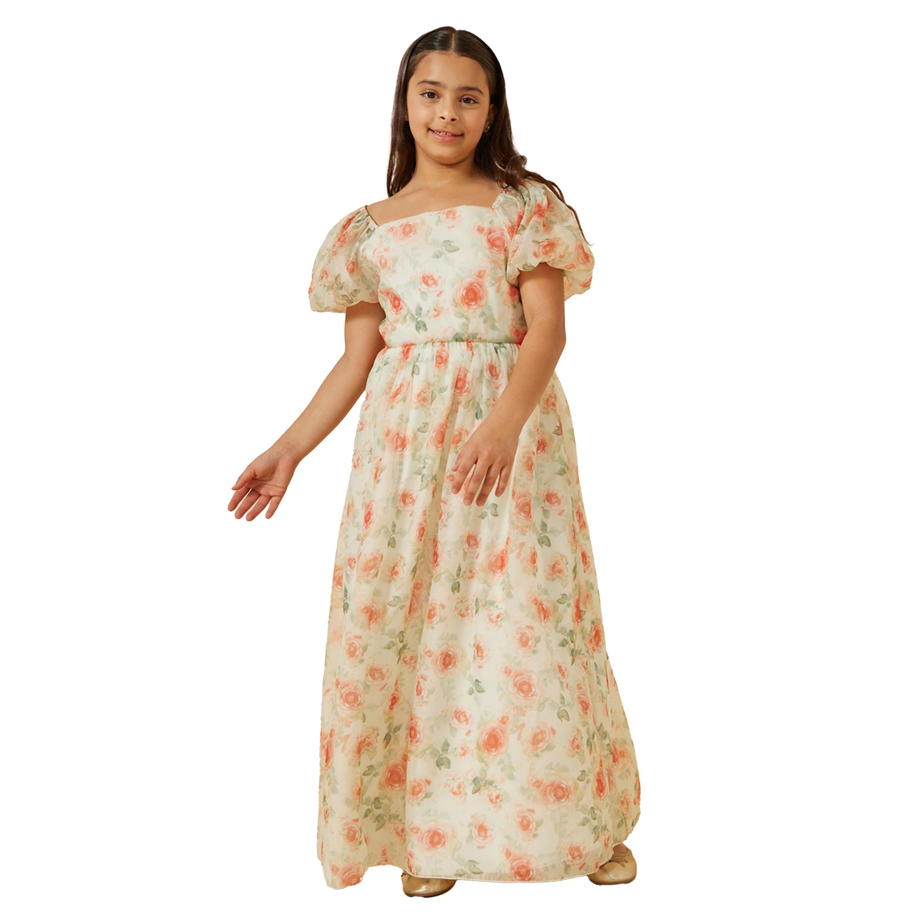 ستايلي -  فستان أورجانزا مطبوع للفتيات المراهقات-girls-clothing-dressesandjumpsuits-image-2