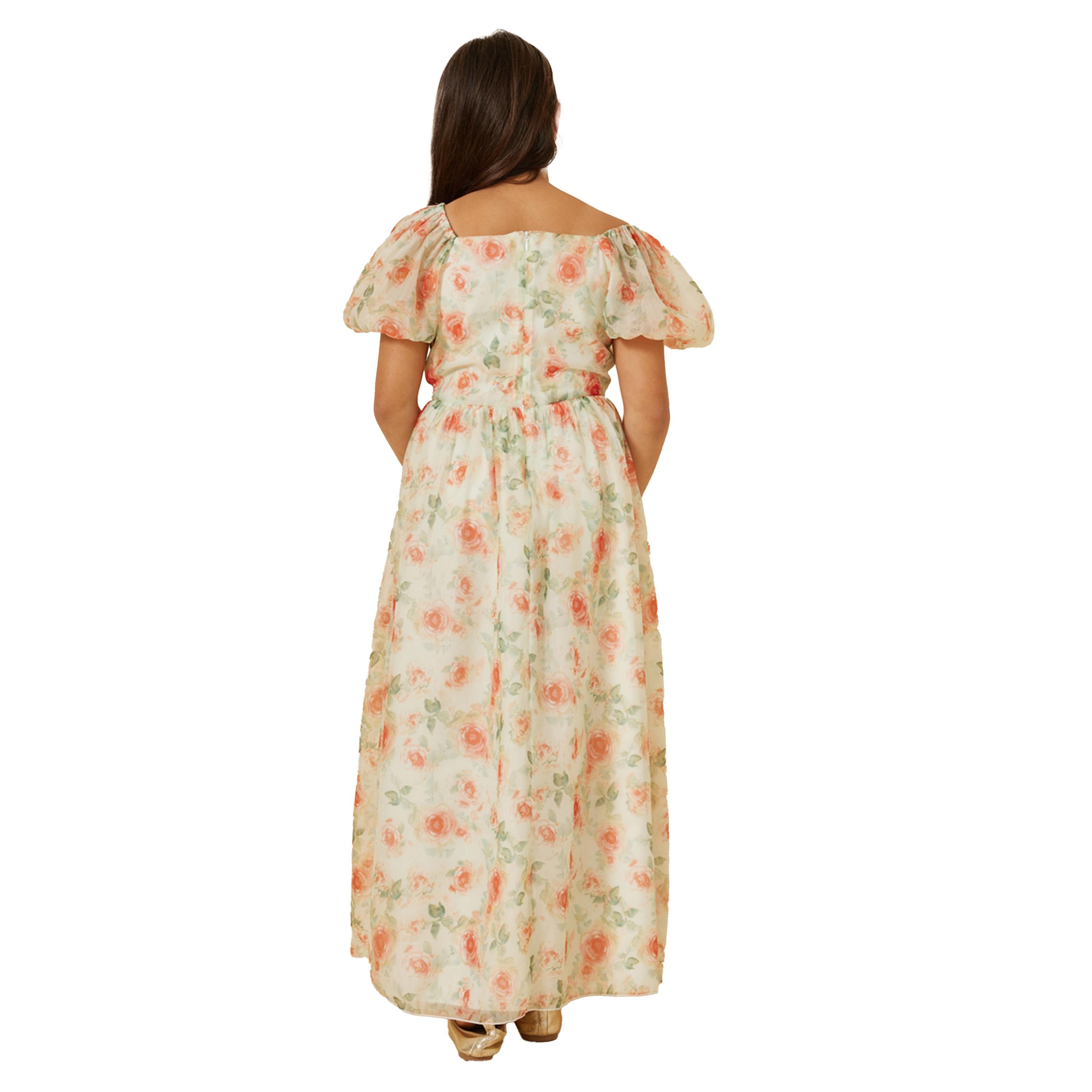 ستايلي -  فستان أورجانزا مطبوع للفتيات المراهقات-girls-clothing-dressesandjumpsuits-image-5
