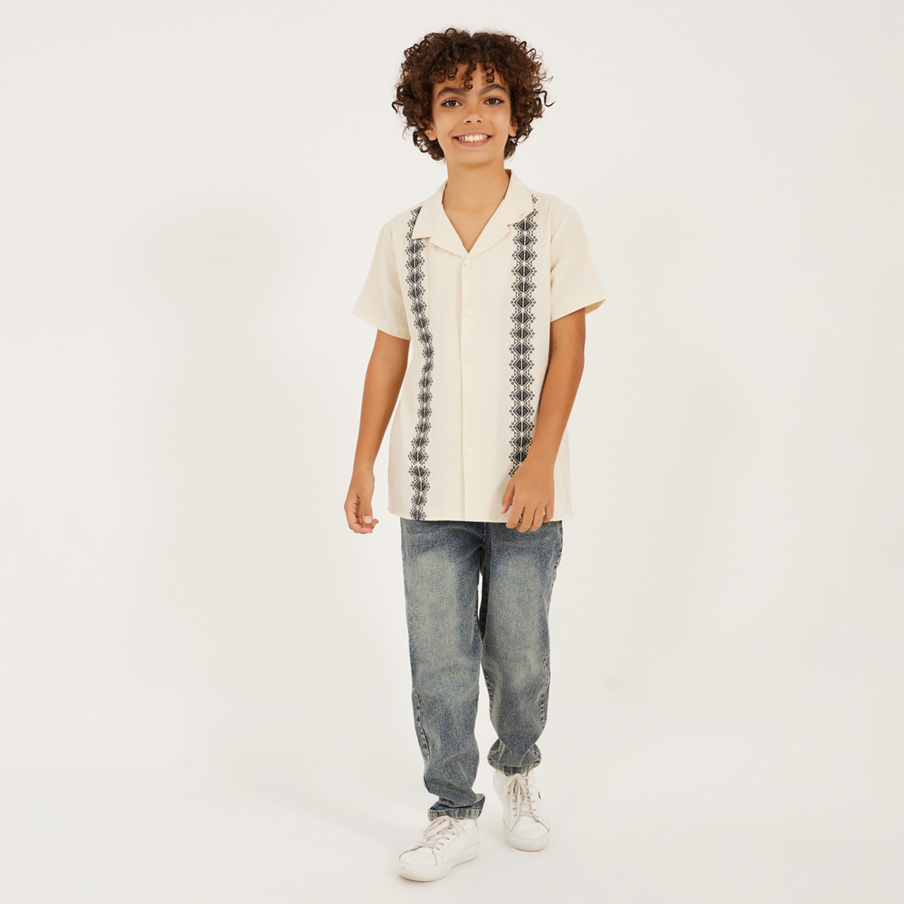 ستايلي - قميص مطرز للأولاد المراهقين-boys-clothing-shirts-image-2