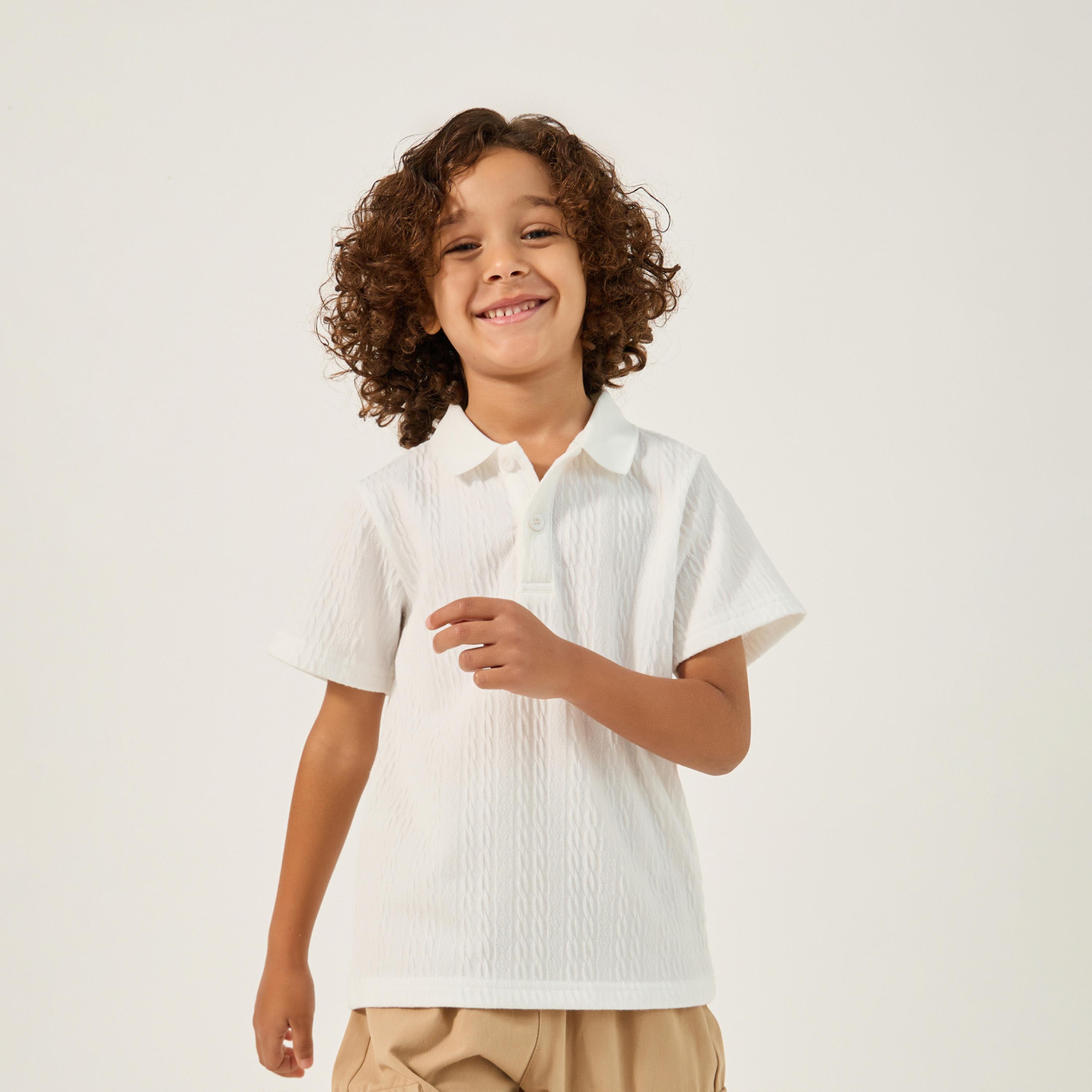 ستايلي - تي شيرت بولو محبوك للأولاد الصغار-boys-clothing-tshirtsandpolos-image-1