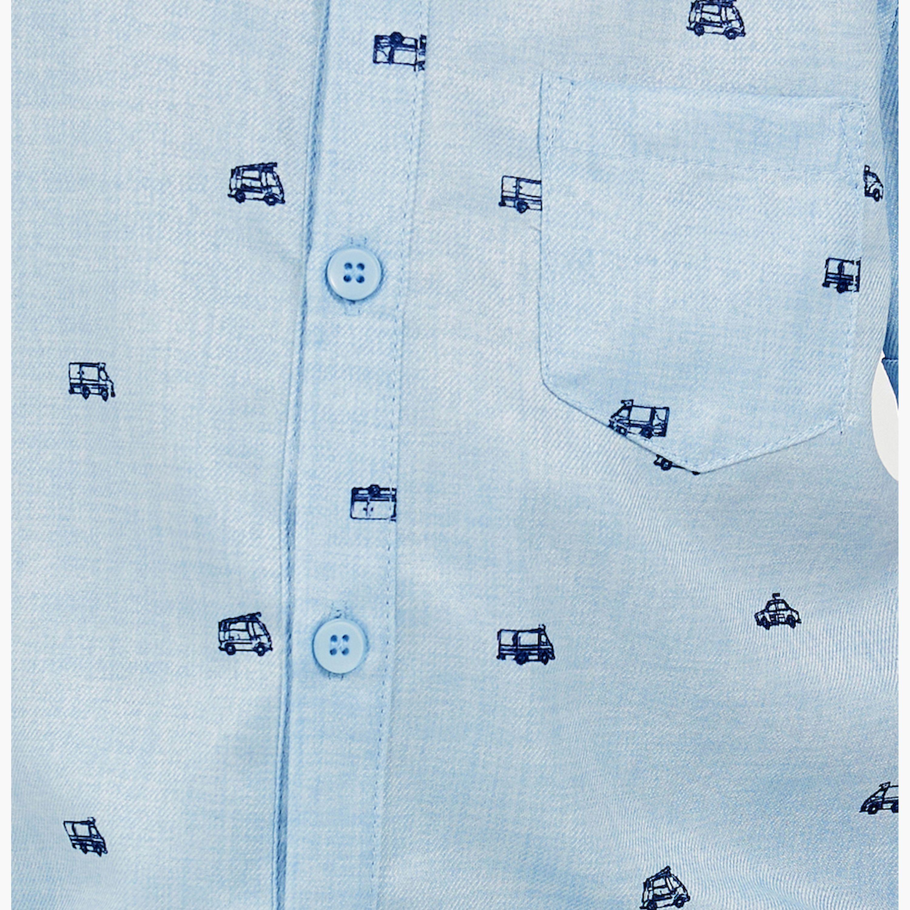 ستايلي - قميص مطبوع بالكامل للأولاد الصغار-boys-clothing-shirts-image-3