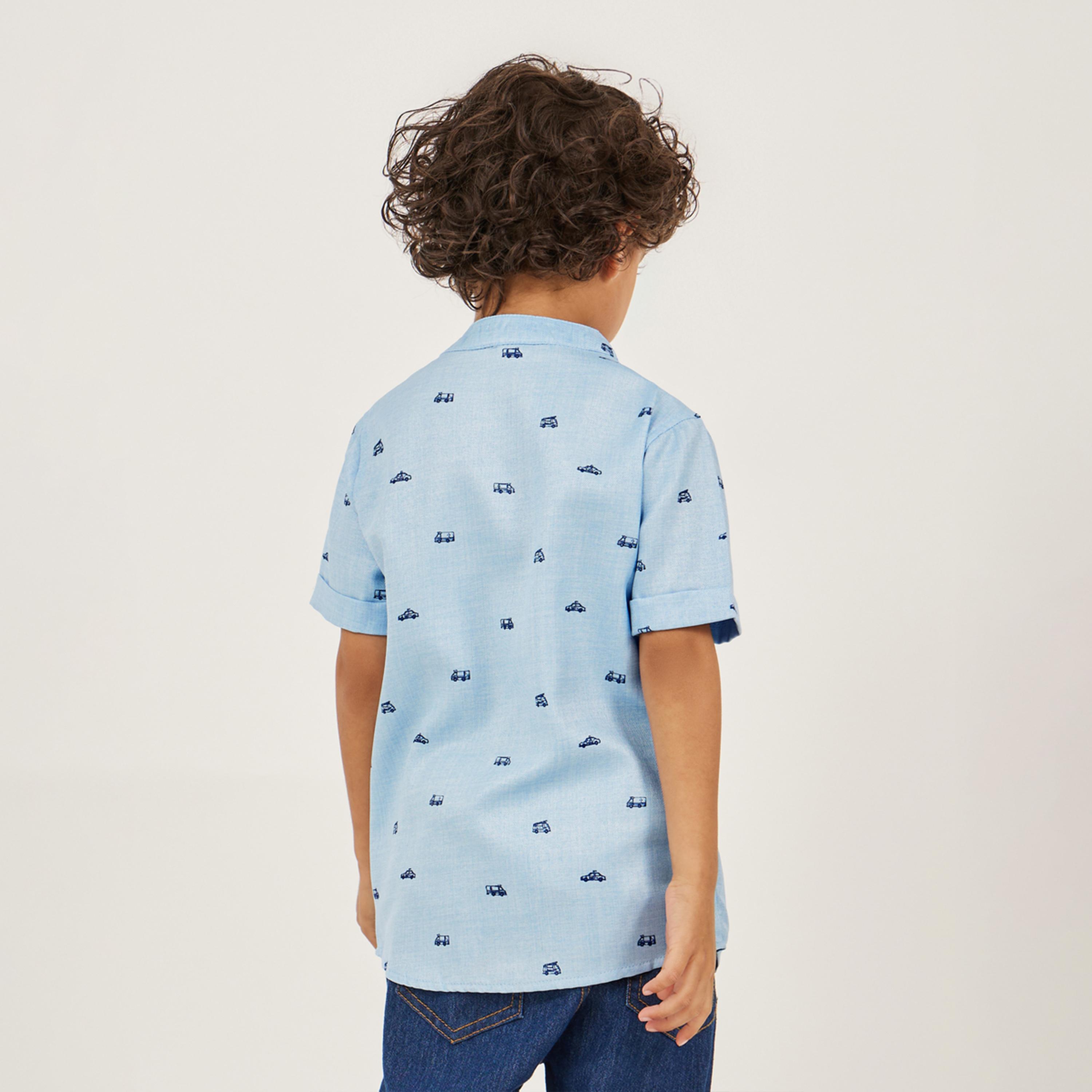 Styli Toddler Boys All Over Print Shirt-boys-clothing-shirts-image-4