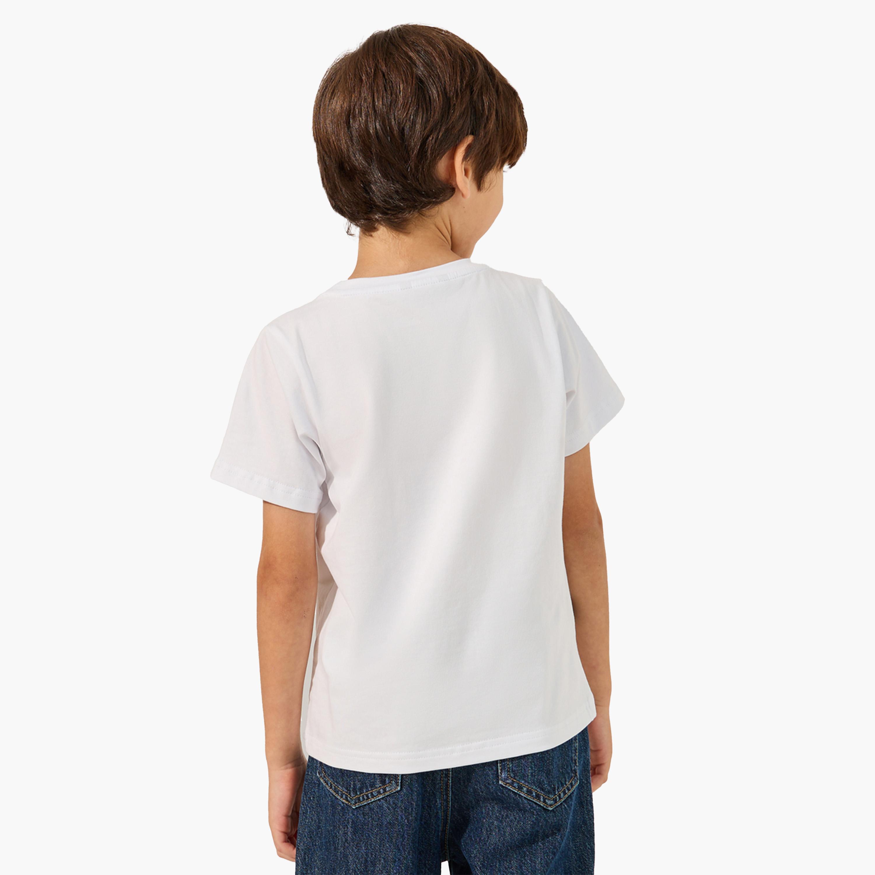 Styli Printed Short Sleeve T-Shirt with Bump Bag-boys-clothing-tshirtsandpolos-image-4