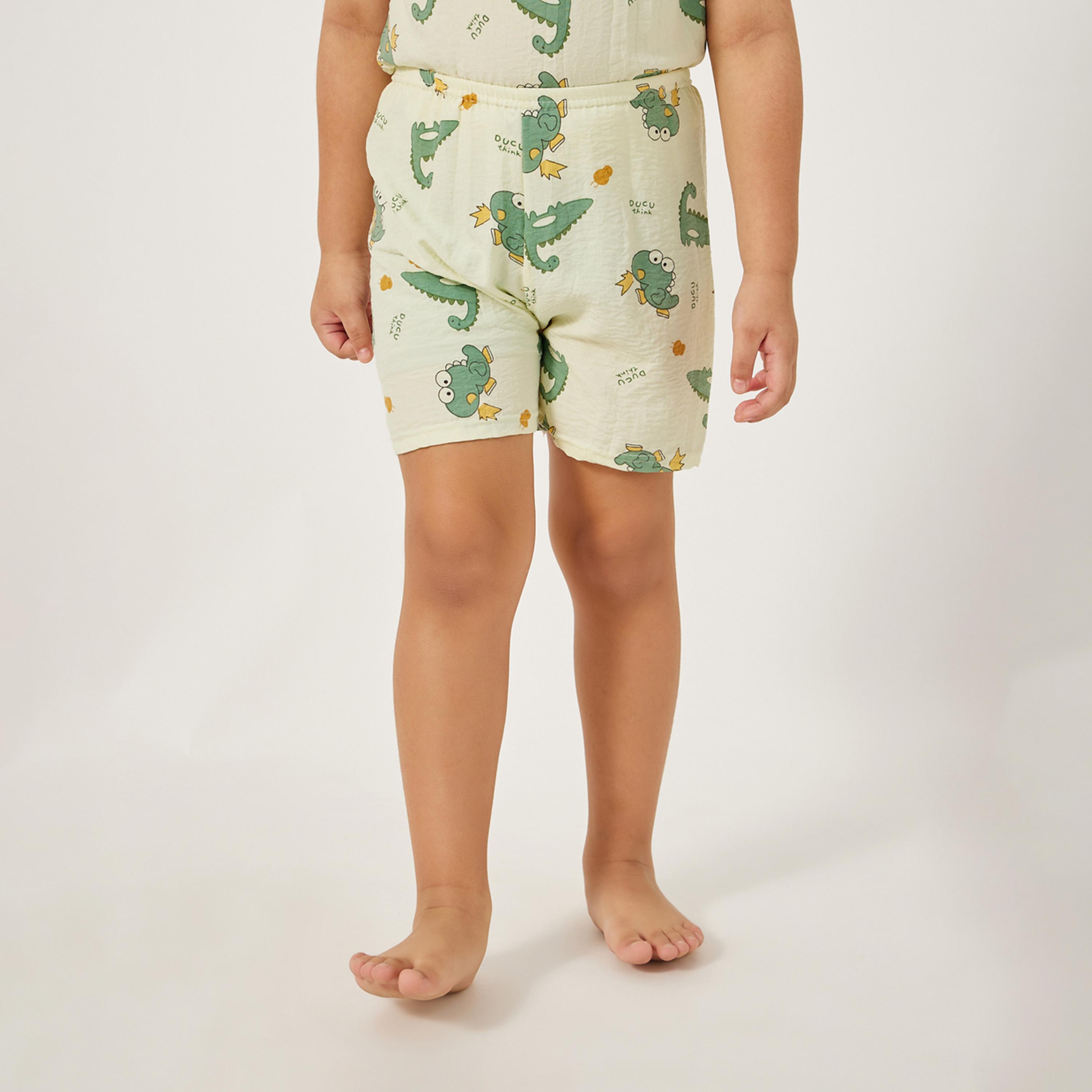 ستايلي - تي شيرت للأطفال الصغار مع شورت وملابس نوم-boys-clothing-nightwear-image-5