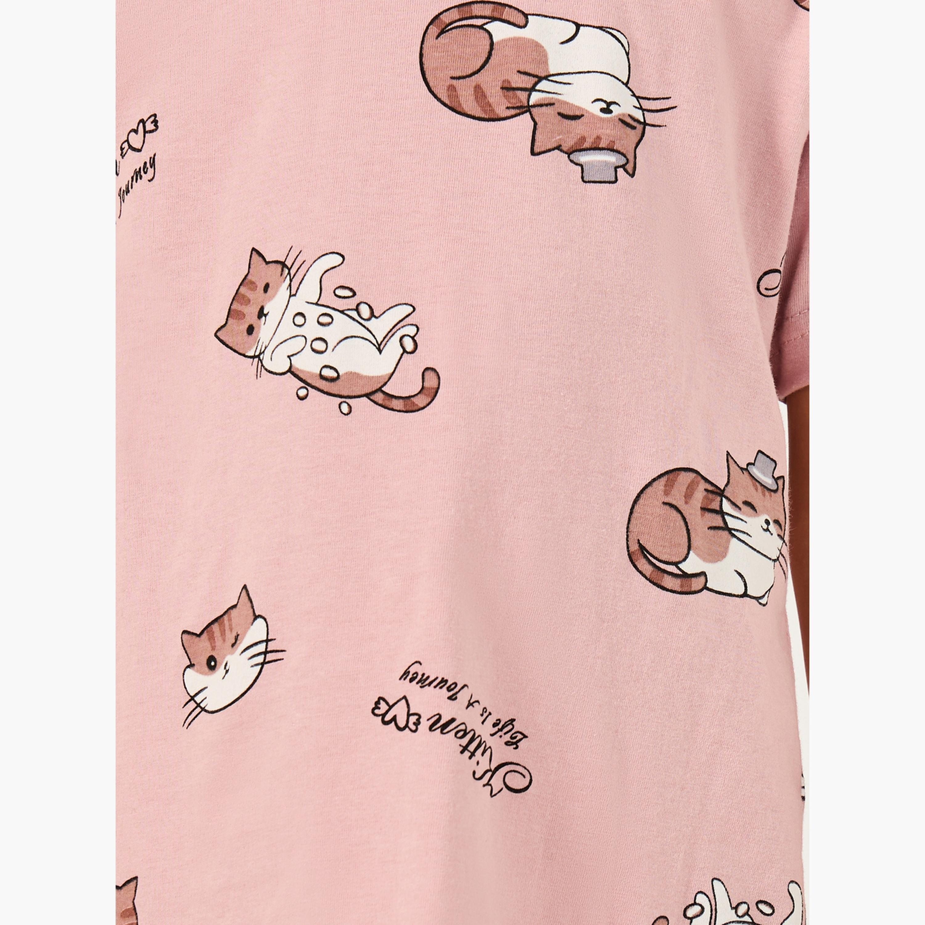ستايلي - فستان نوم للفتيات الصغيرات-girls-clothing-nightwear-image-3