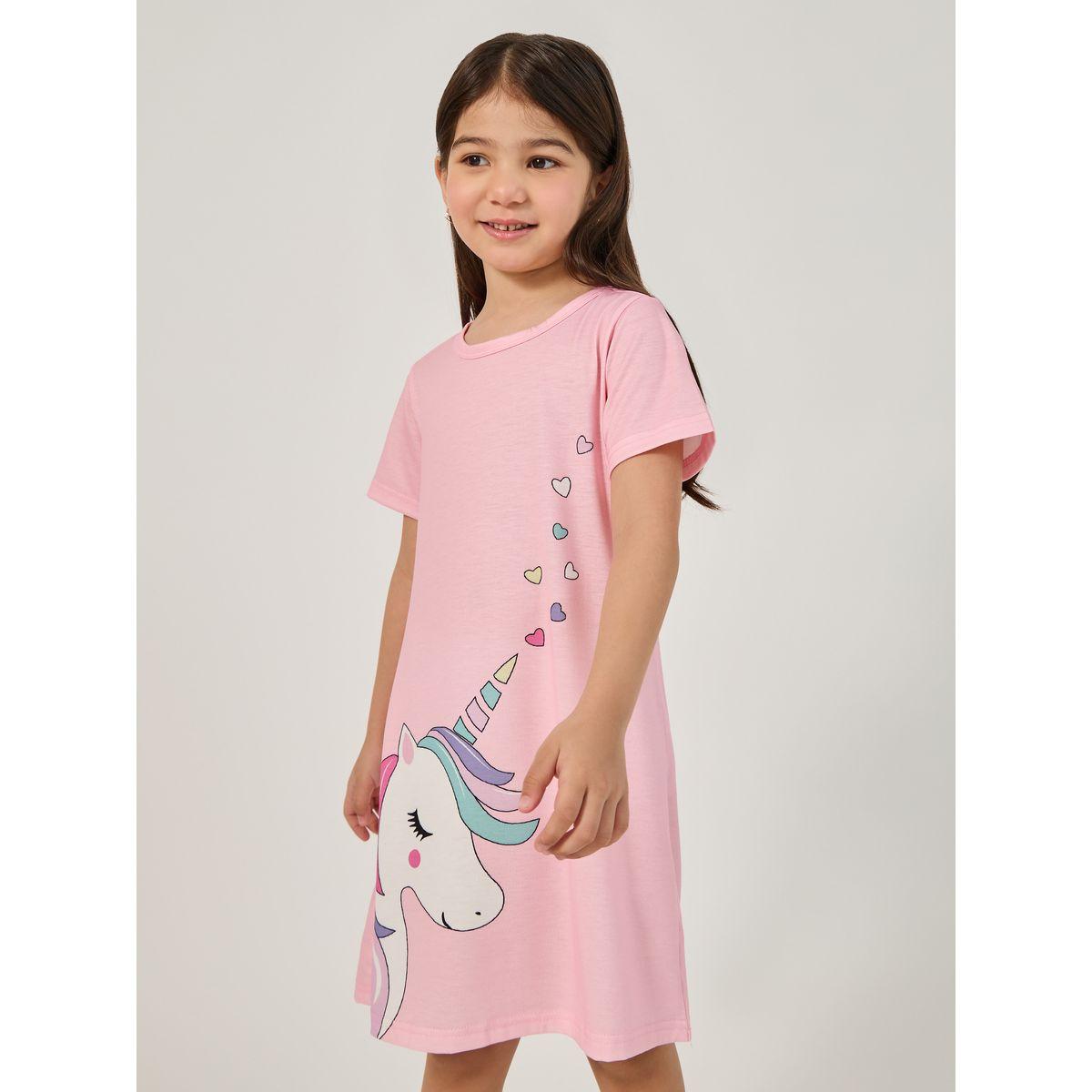 قميص نوم مطبع بطبعة وحيد القرن-girls-clothing-nightwear-image-2