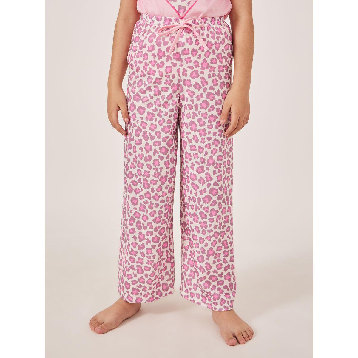 طقم بيجاما من بنطال وتيشيرت بأكمام قصيرة-girls-clothing-nightwear-image-5