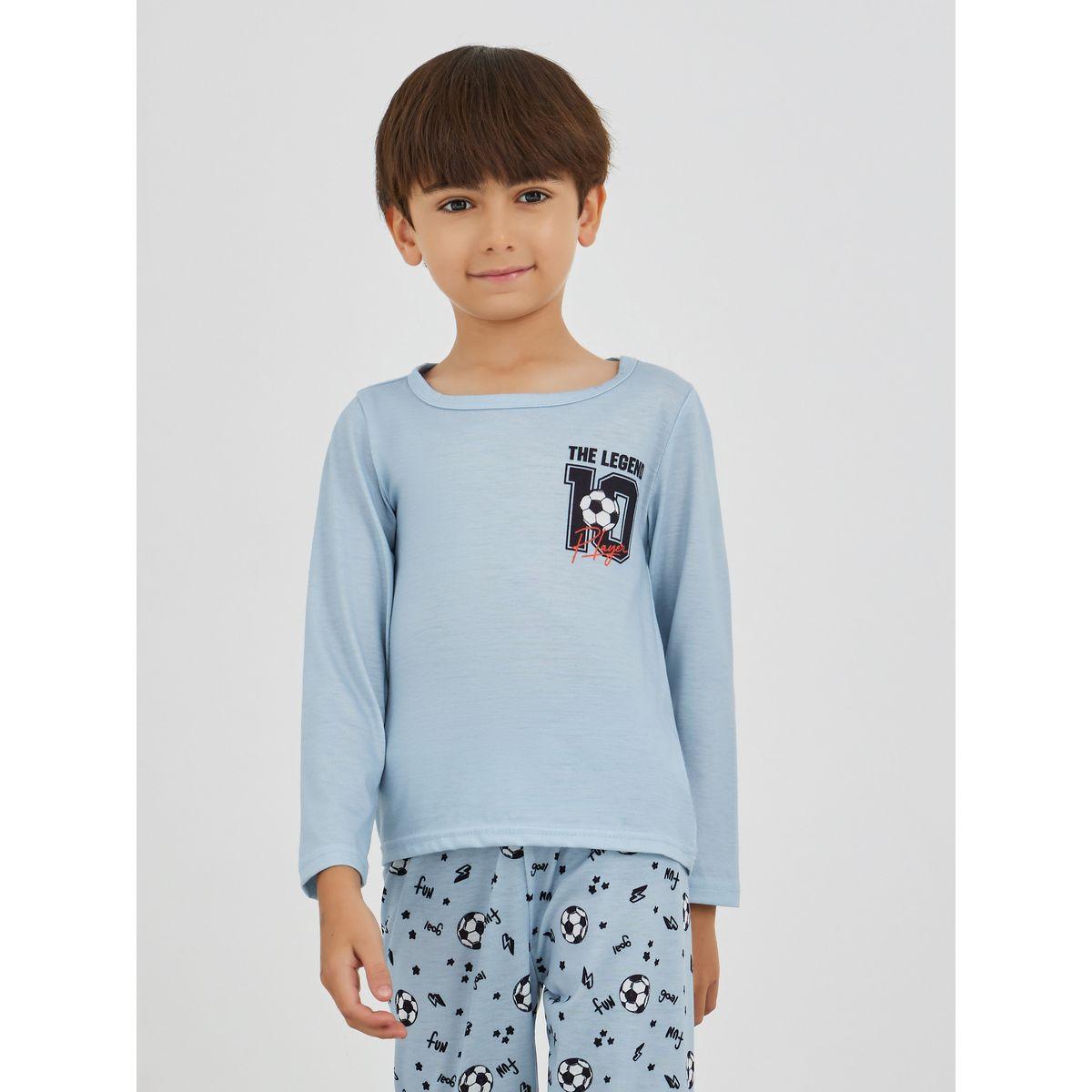 Styli Boys Printed Long Sleeve T-Shirt and Jogger Pyjama Set-boys-clothing-nightwear-image-2