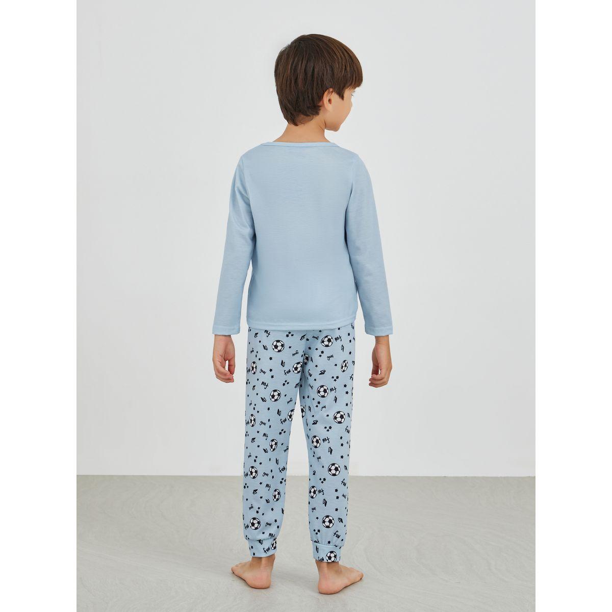 Styli Boys Printed Long Sleeve T-Shirt and Jogger Pyjama Set-boys-clothing-nightwear-image-4