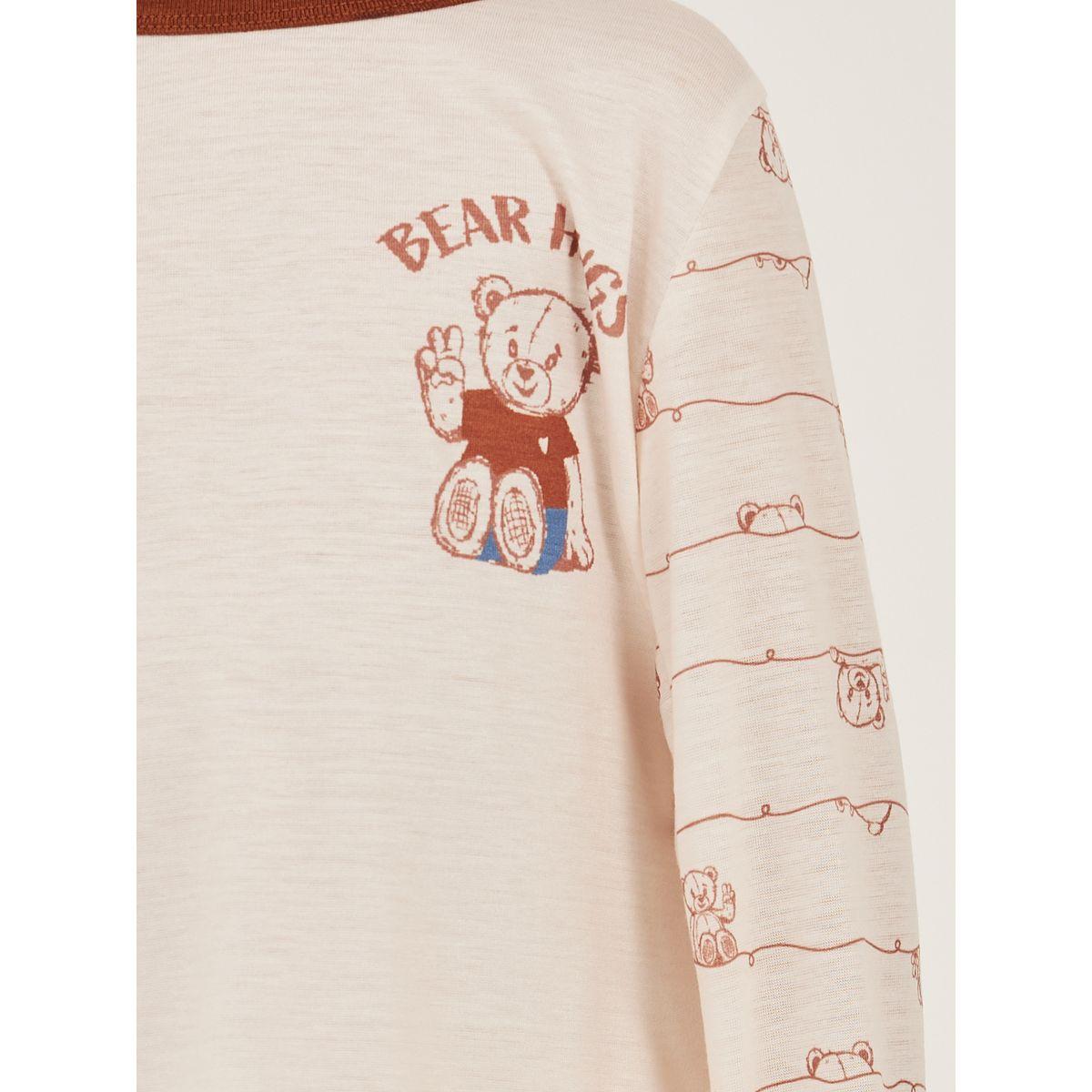 Styli Printed Long Sleeve T-Shirt and Jogger Pyjama Set-boys-clothing-nightwear-image-3
