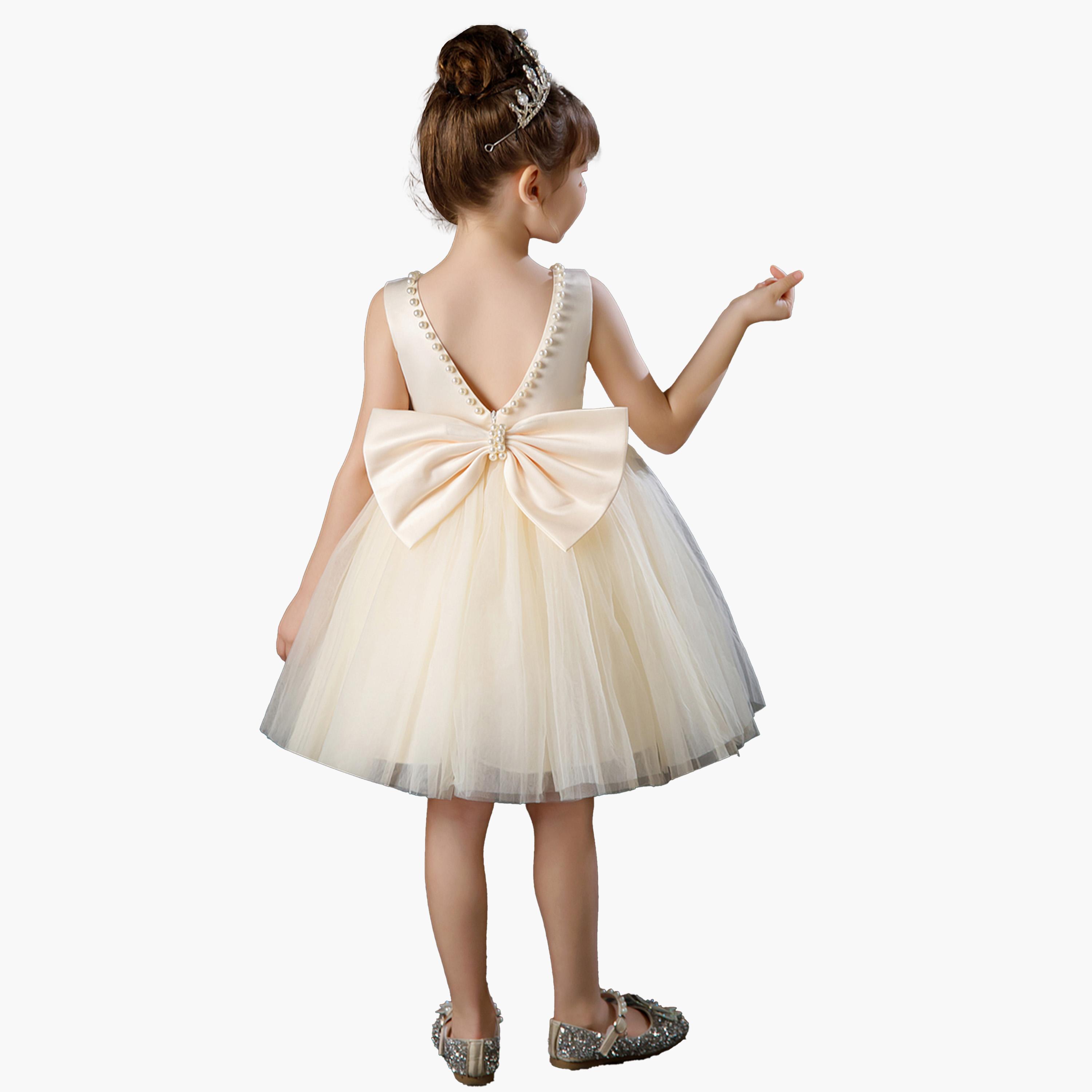 فستان بتداخلات شبكية ومنمق بلؤلؤ صناعي-girls-clothing-dressesandjumpsuits-image-7