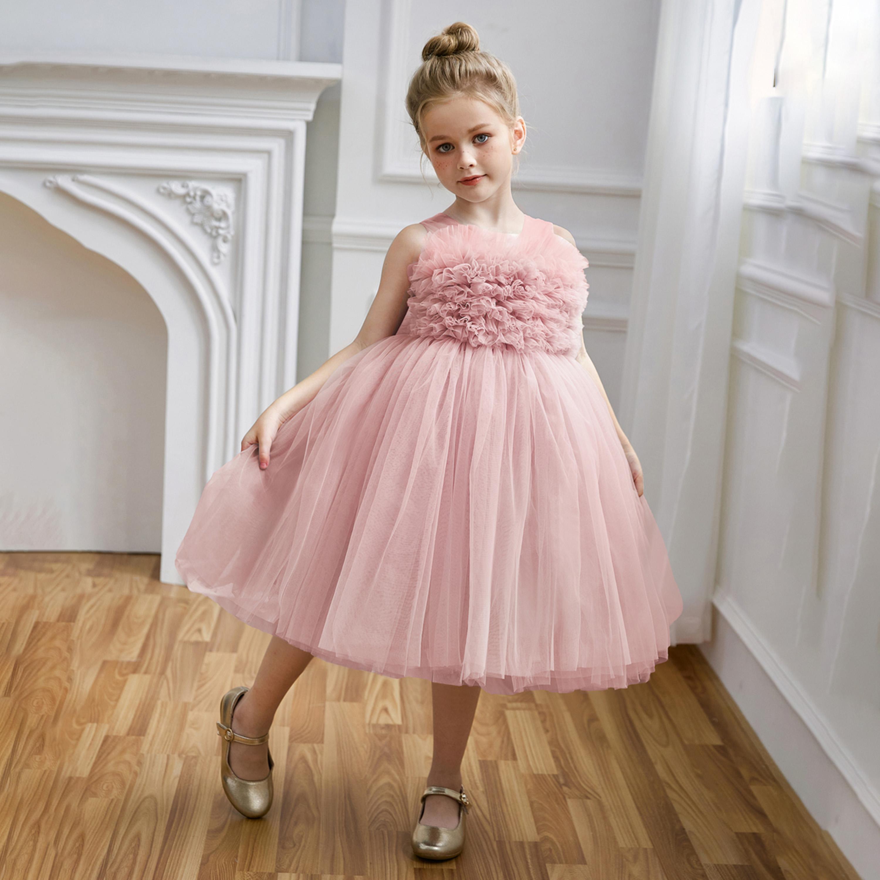 Take Two Floral Mesh Fit and Flare Sleeveless Dress-girls-clothing-dressesandjumpsuits-image-1