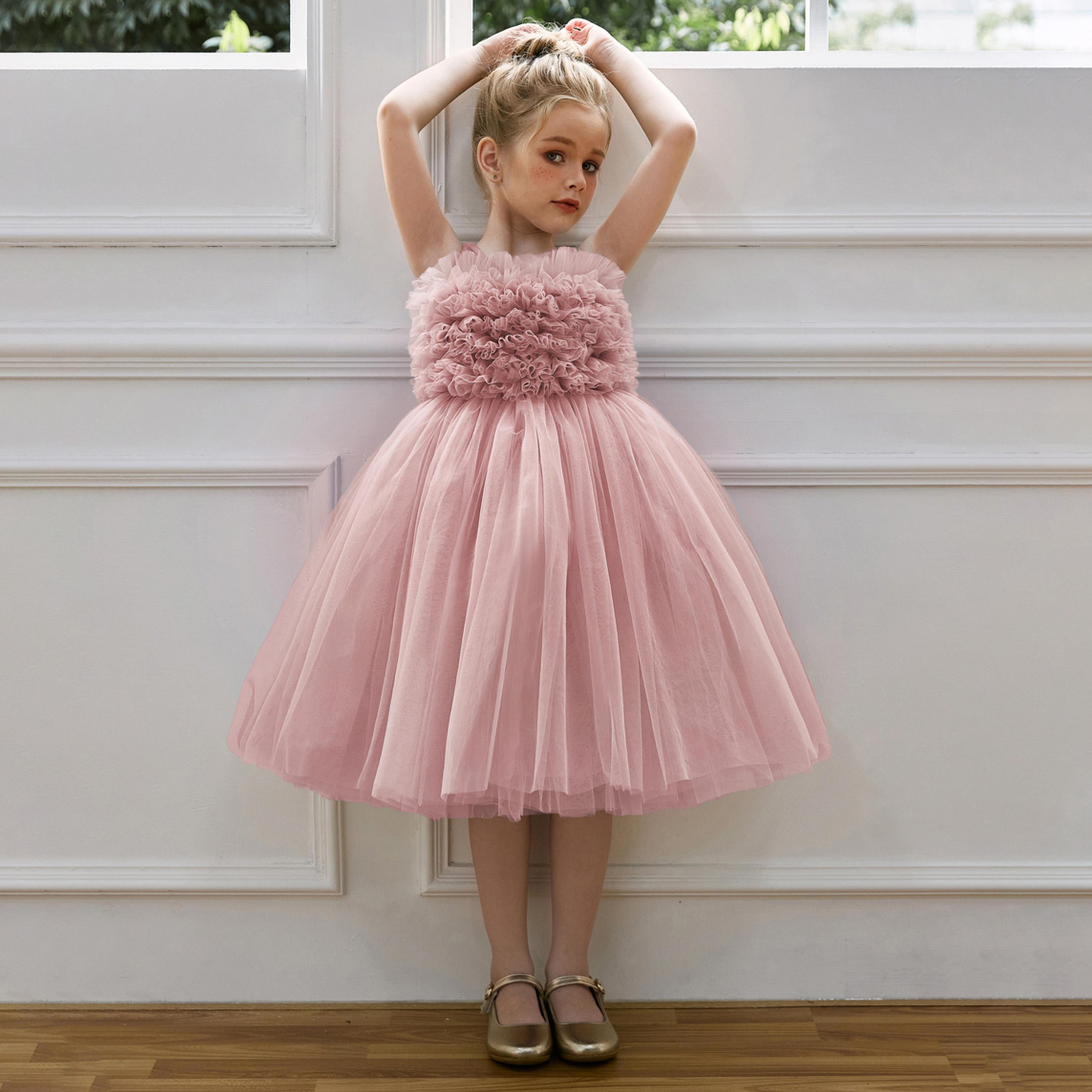 Take Two Floral Mesh Fit and Flare Sleeveless Dress-girls-clothing-dressesandjumpsuits-image-2