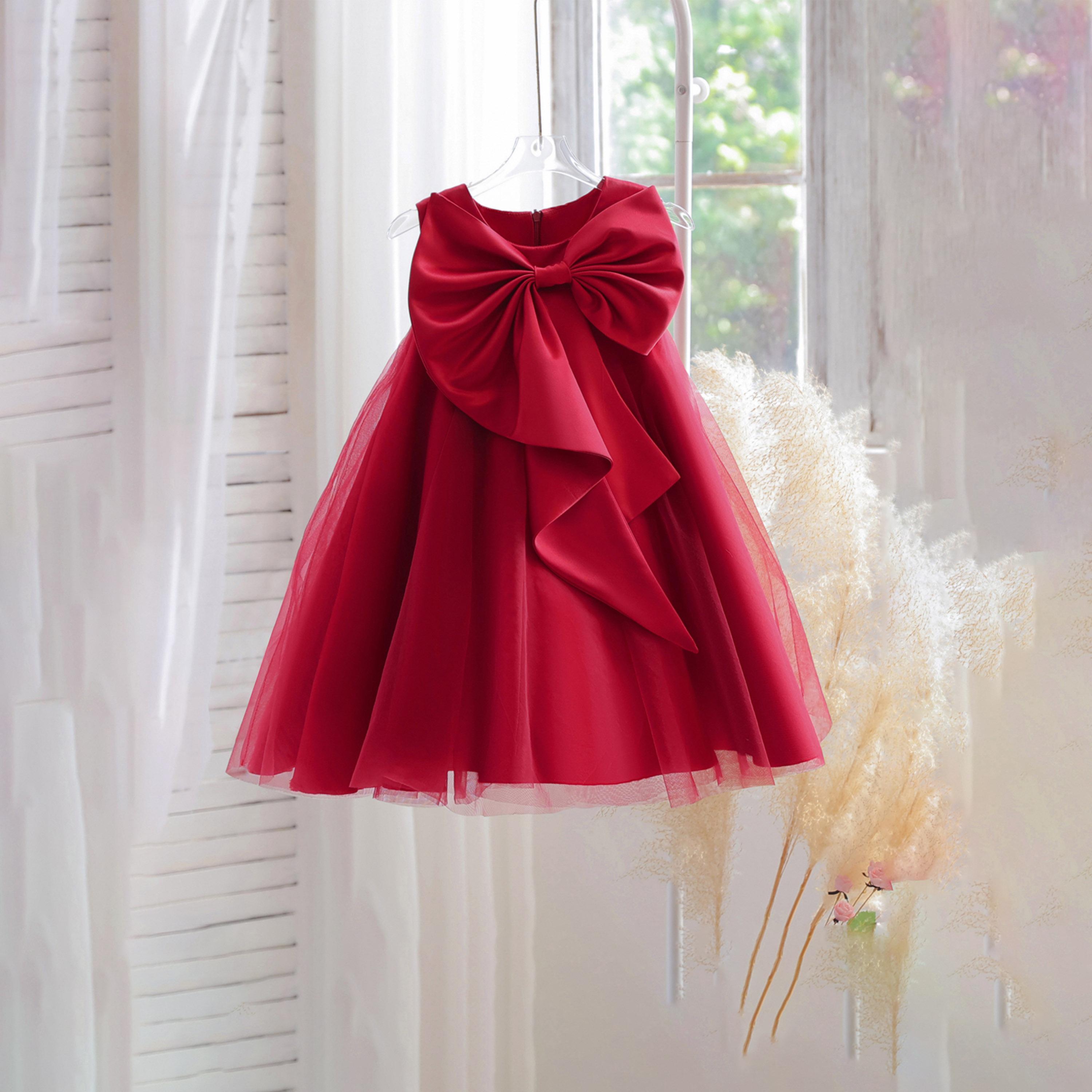Take Two Sleeveless Mesh Dress with Bow Detail-girls-clothing-dressesandjumpsuits-image-1