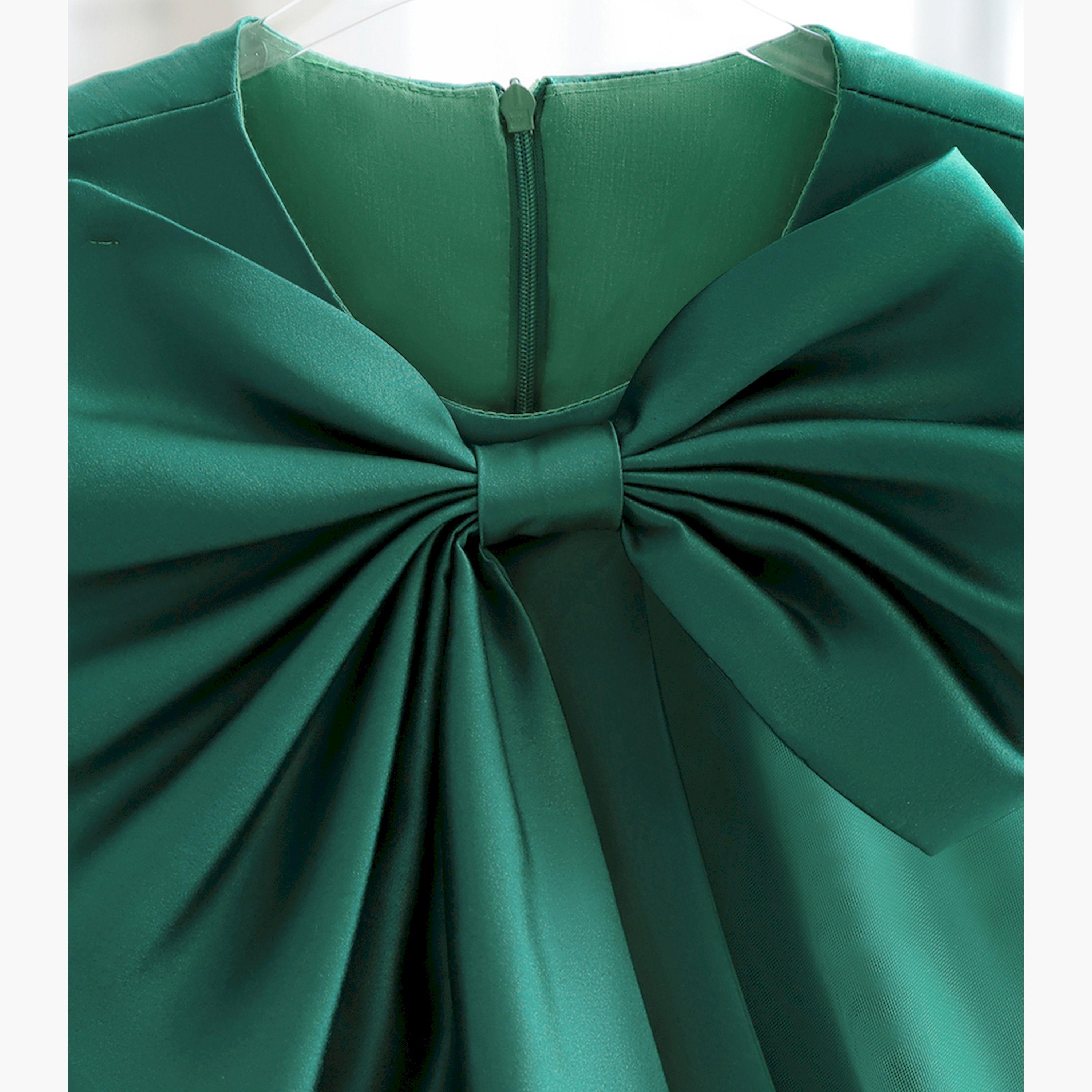 Take Two Sleeveless Mesh Dress with Bow Detail-girls-clothing-dressesandjumpsuits-image-5