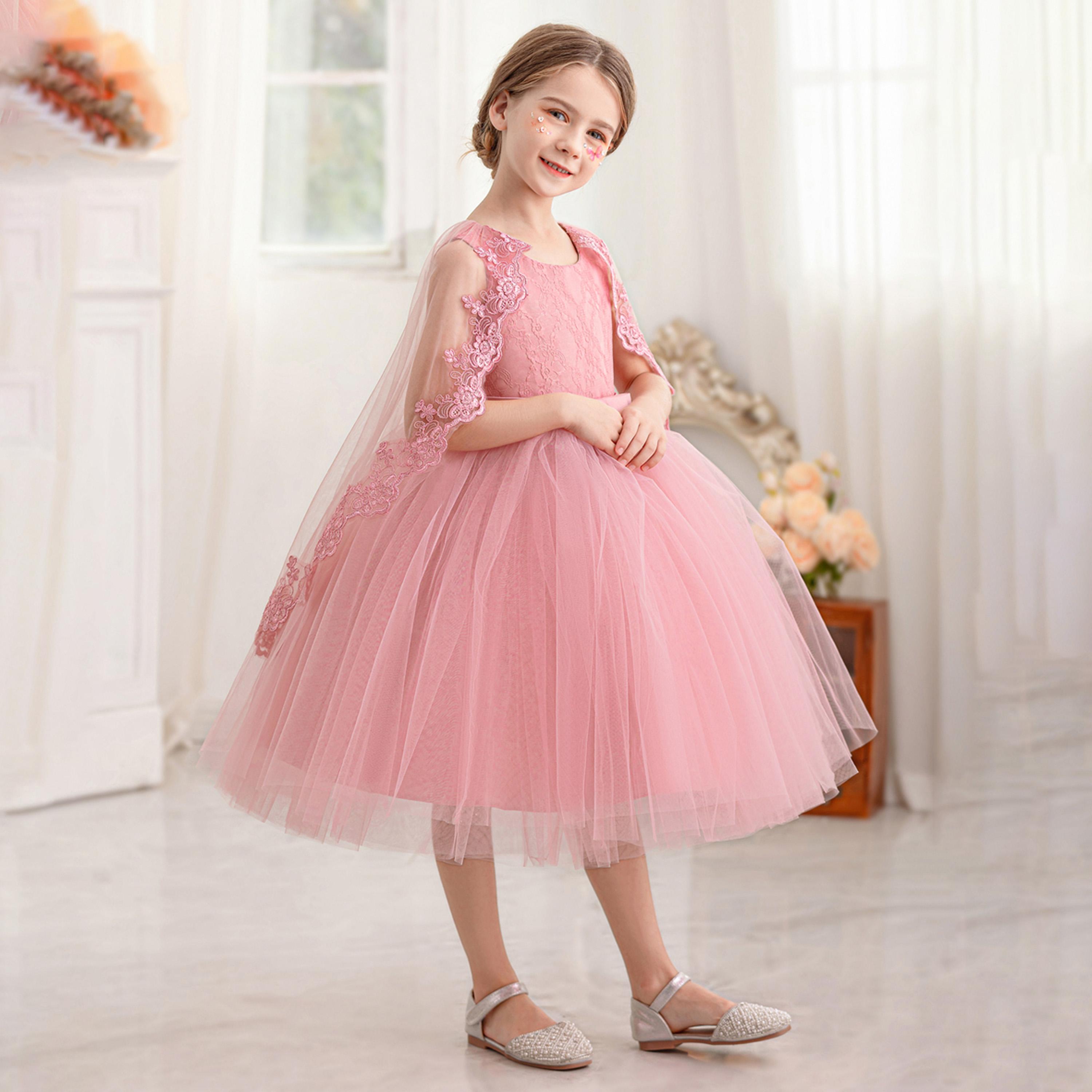 فستان بحافة واسعة وأكمام رداء بتفاصيل دانتيل-girls-clothing-dressesandjumpsuits-image-2
