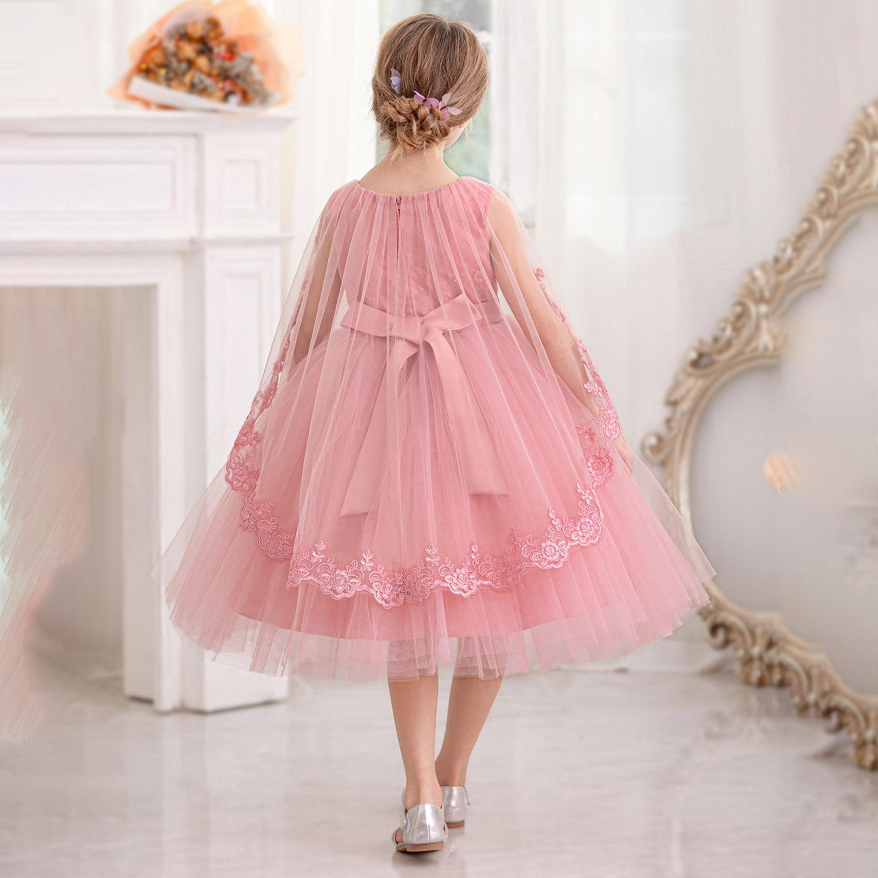 فستان بحافة واسعة وأكمام رداء بتفاصيل دانتيل-girls-clothing-dressesandjumpsuits-image-5