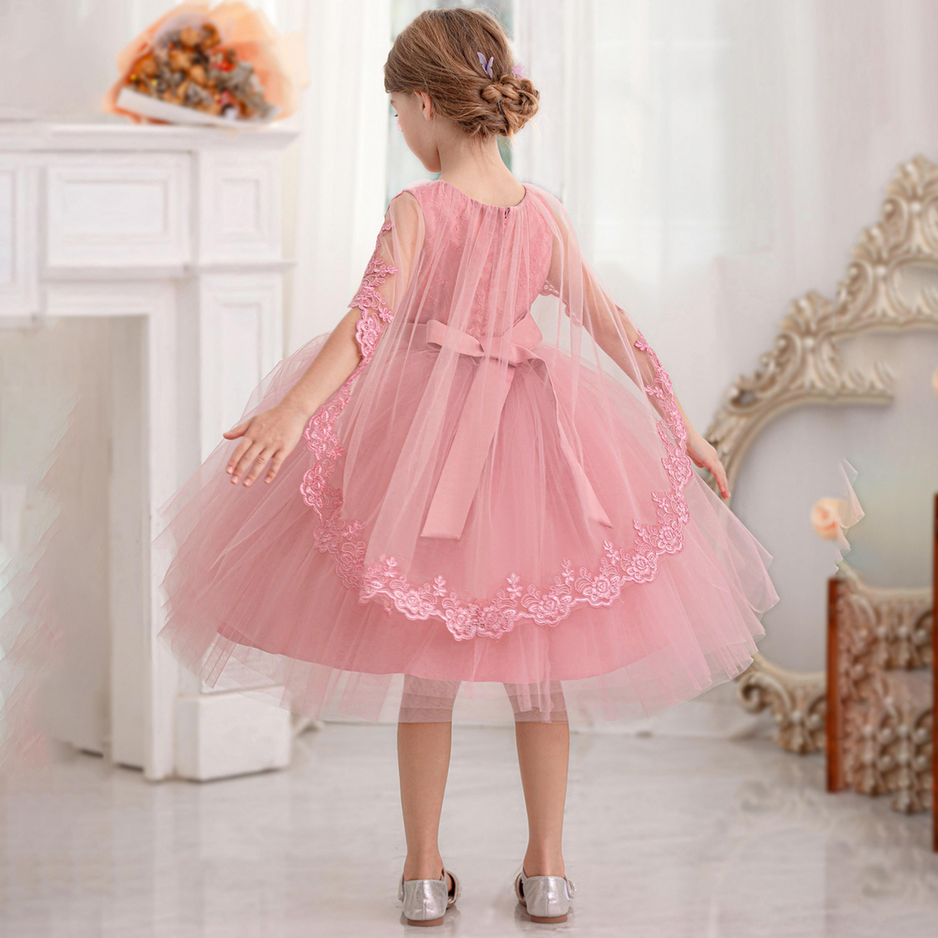 فستان بحافة واسعة وأكمام رداء بتفاصيل دانتيل-girls-clothing-dressesandjumpsuits-image-6