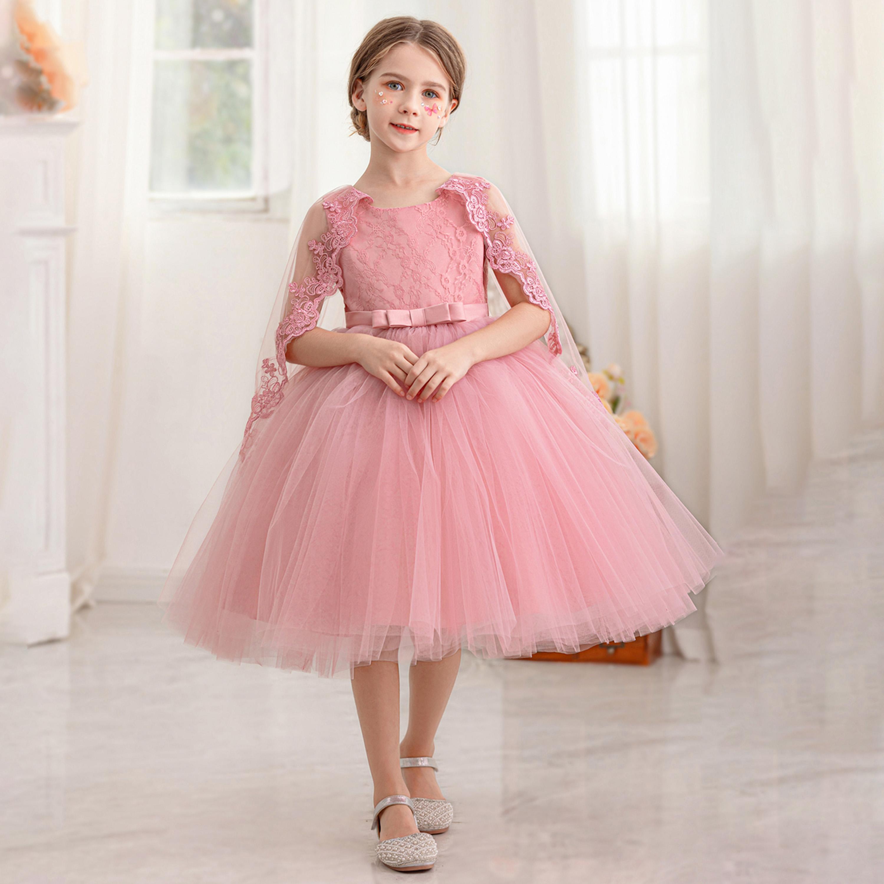 فستان بحافة واسعة وأكمام رداء بتفاصيل دانتيل-girls-clothing-dressesandjumpsuits-image-7