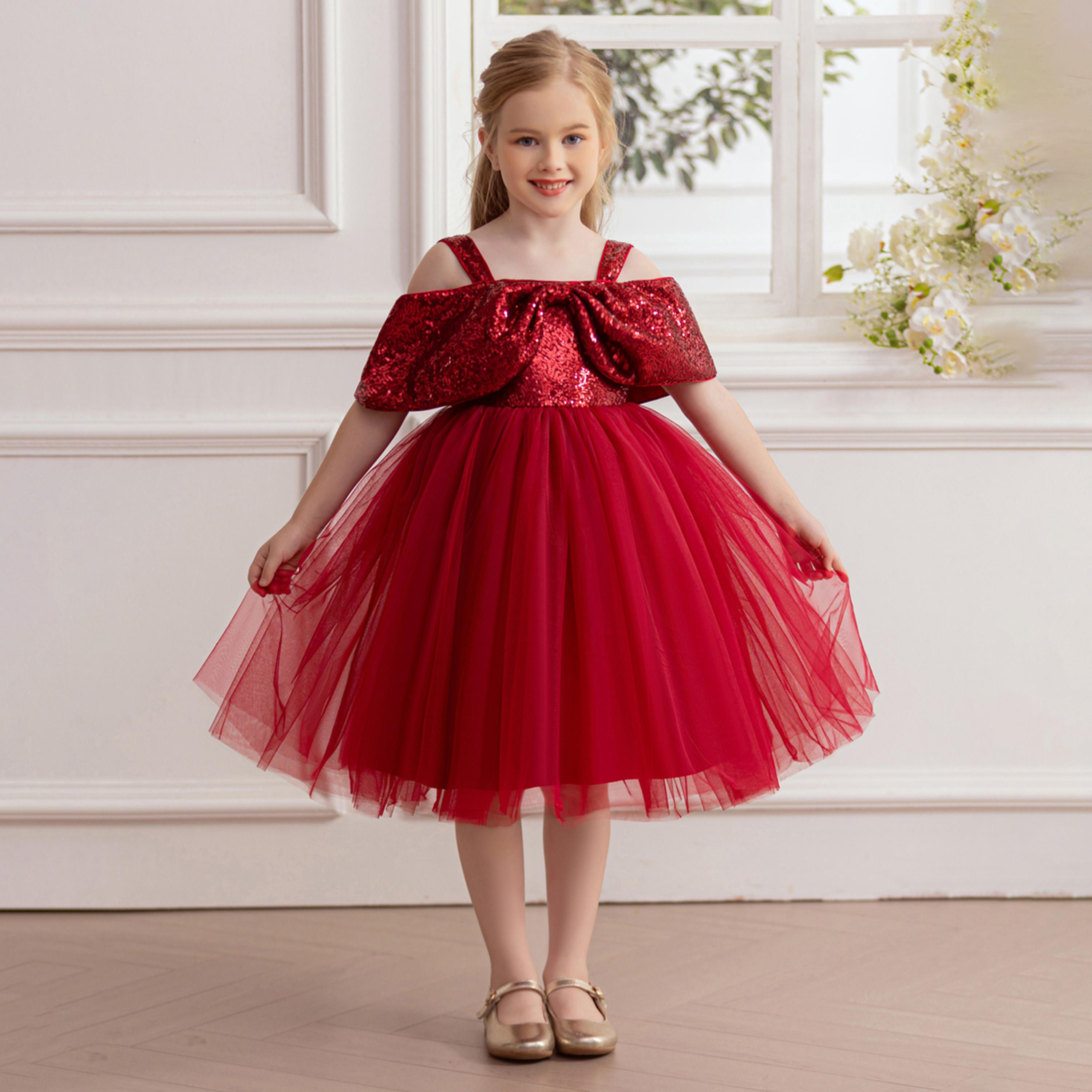 Take Two Sequins Embellished Fit and Flare Mesh Dress-girls-clothing-dressesandjumpsuits-image-1