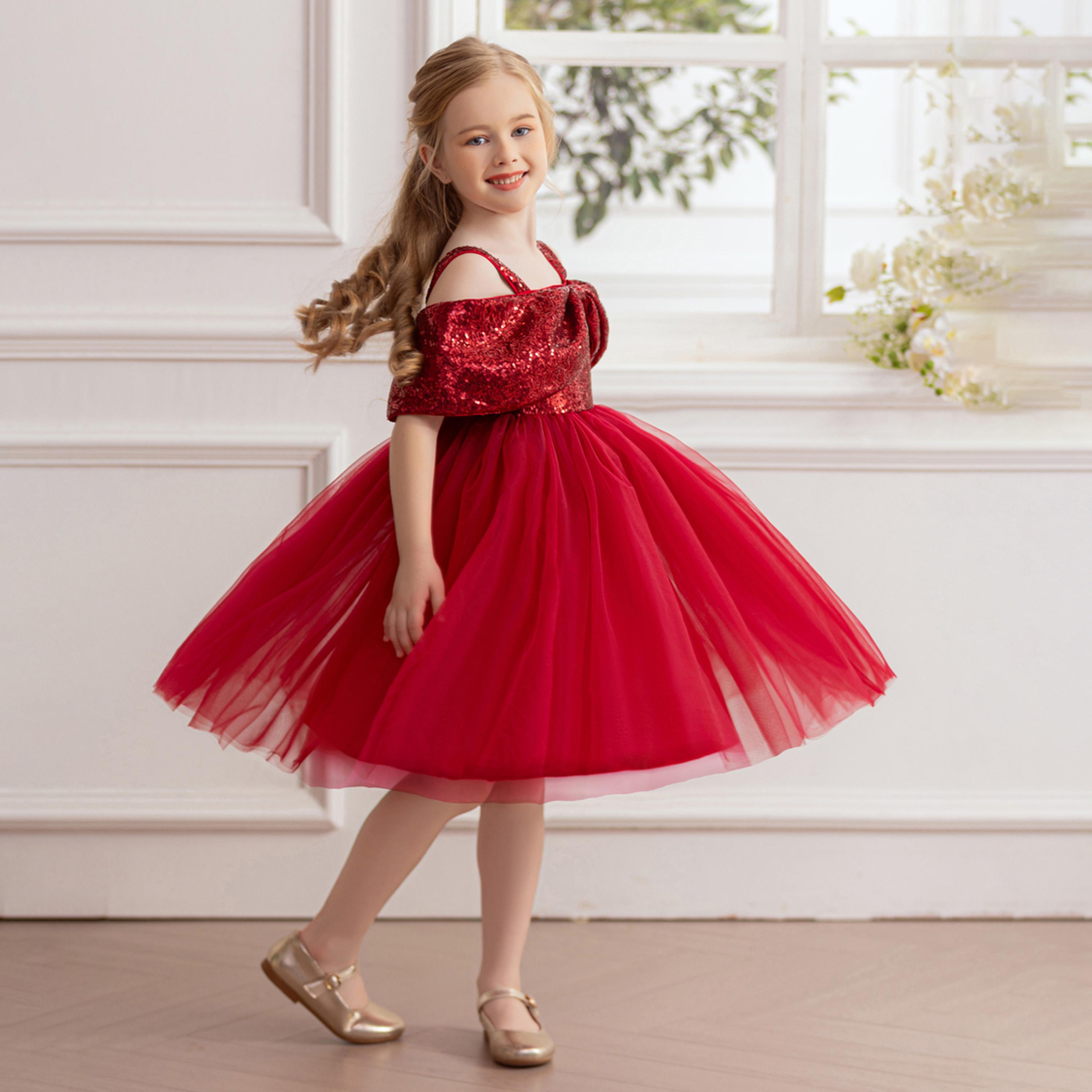 Take Two Sequins Embellished Fit and Flare Mesh Dress-girls-clothing-dressesandjumpsuits-image-2