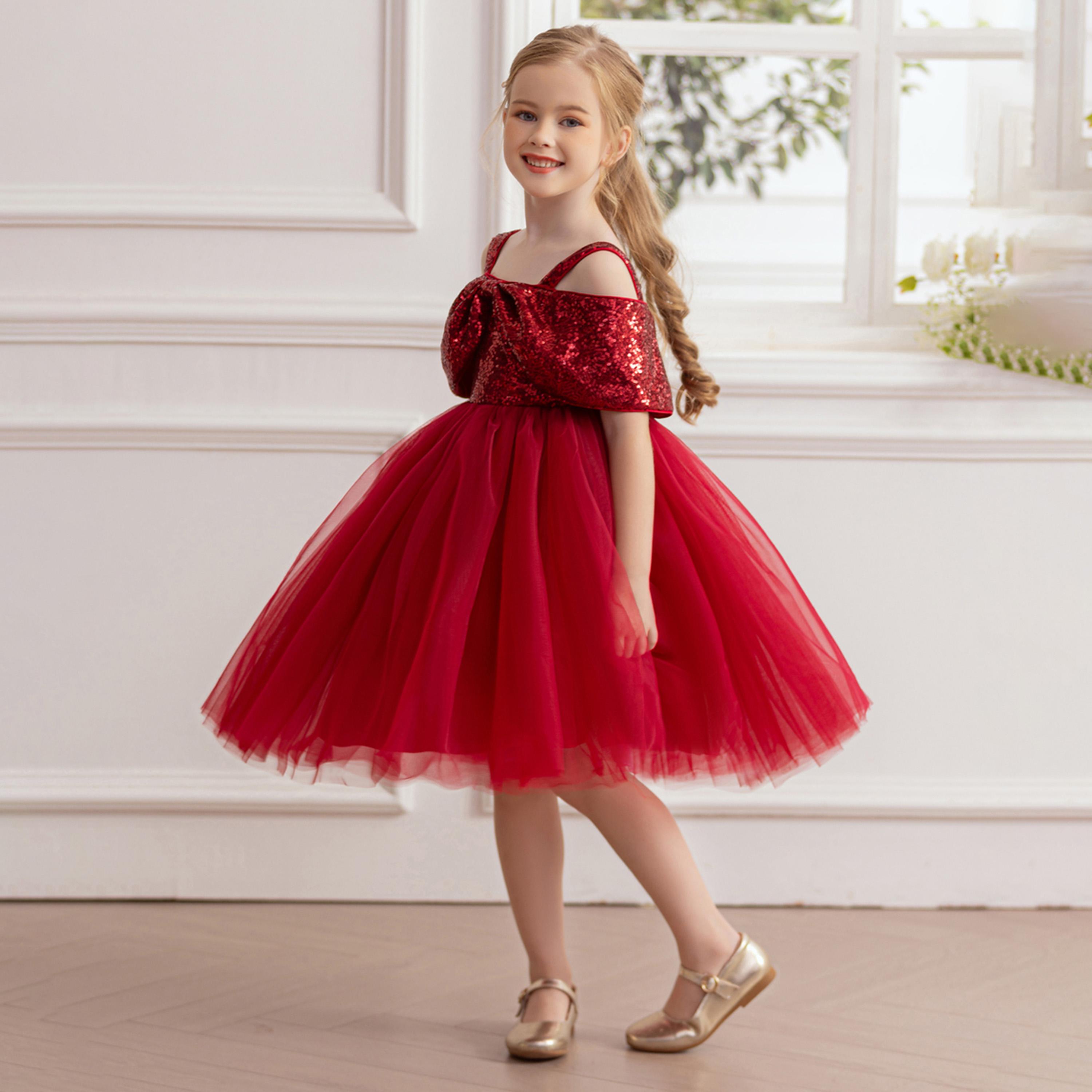 Take Two Sequins Embellished Fit and Flare Mesh Dress-girls-clothing-dressesandjumpsuits-image-3