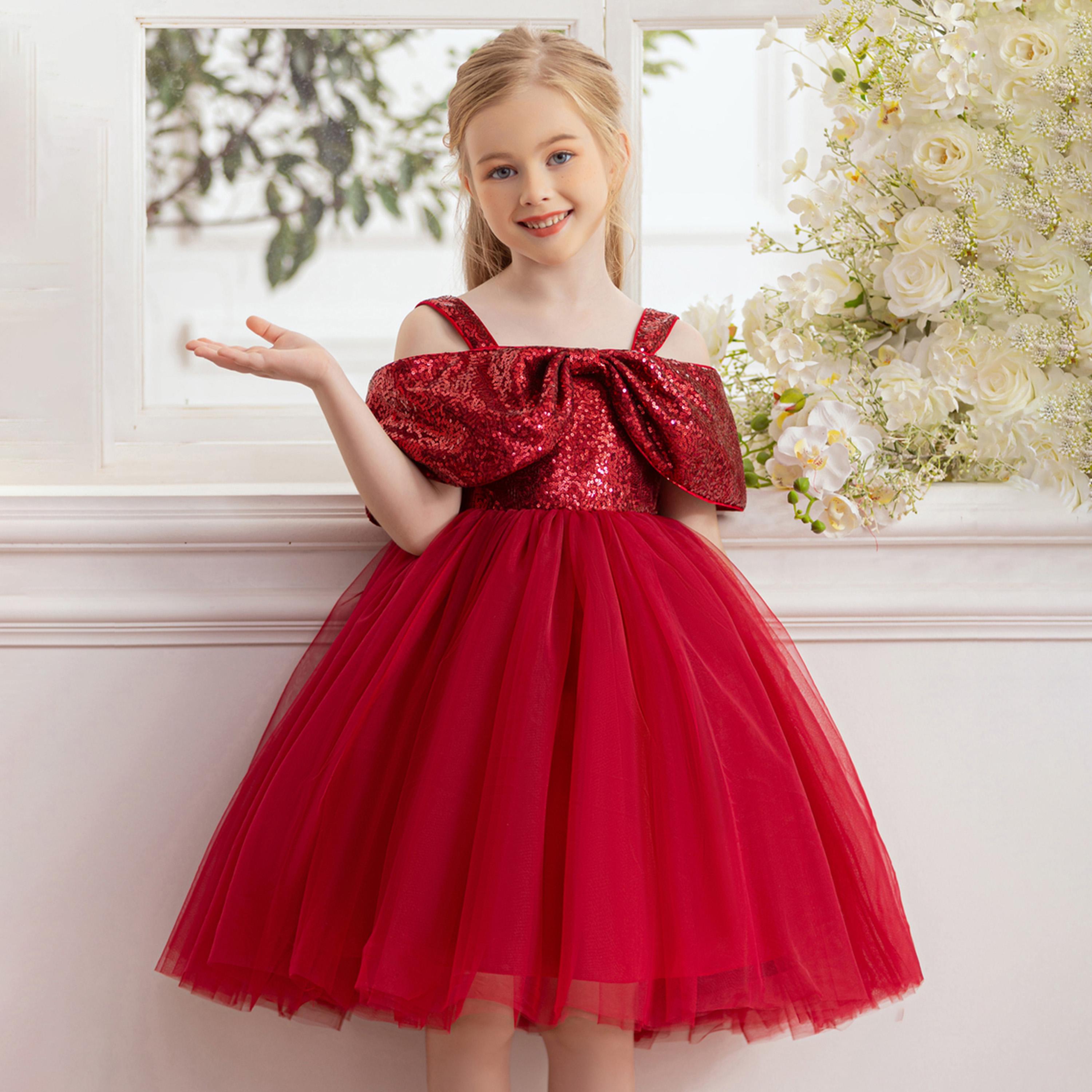 Take Two Sequins Embellished Fit and Flare Mesh Dress-girls-clothing-dressesandjumpsuits-image-4