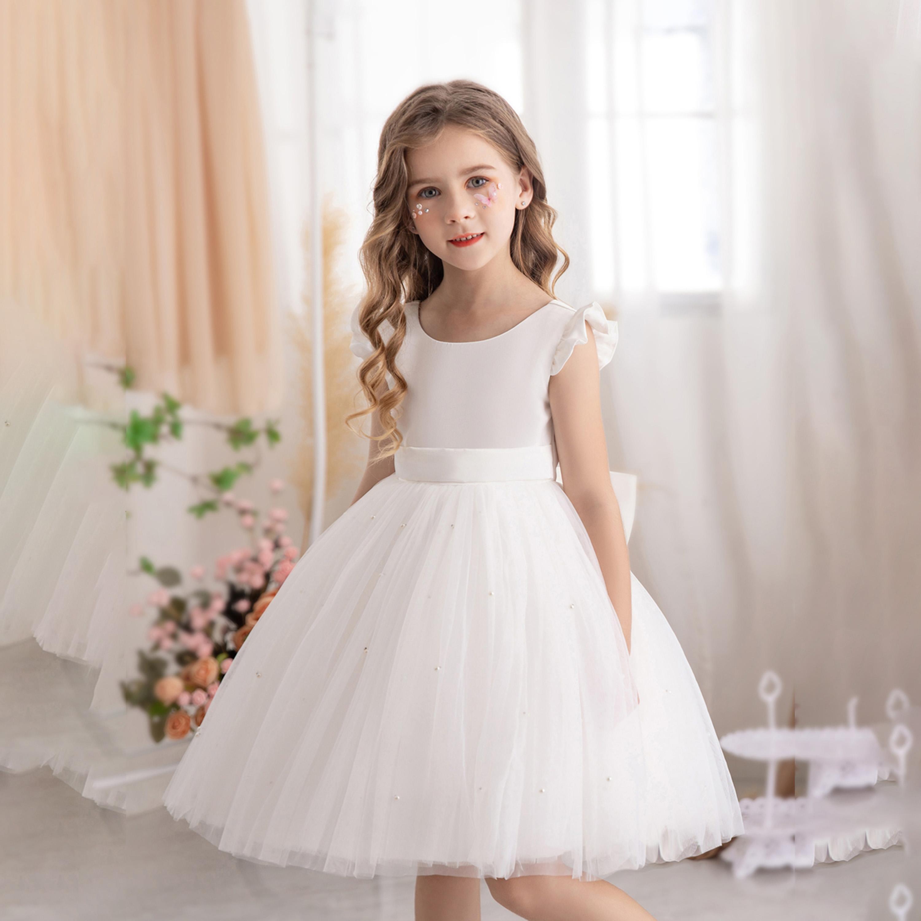 Take Two Ruffled Mesh Round Neck Fit and Flare Dress-girls-clothing-dressesandjumpsuits-image-4