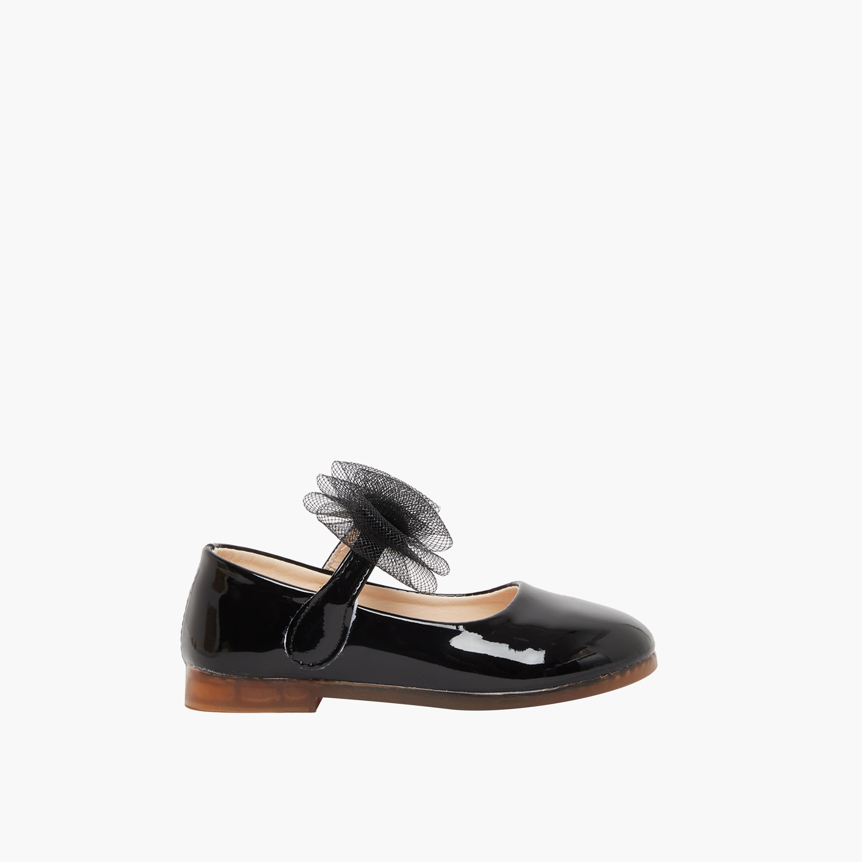 Styli Flower Corsage Flat Ballerinas Shoes-girls-shoes-ballerinas-image-2