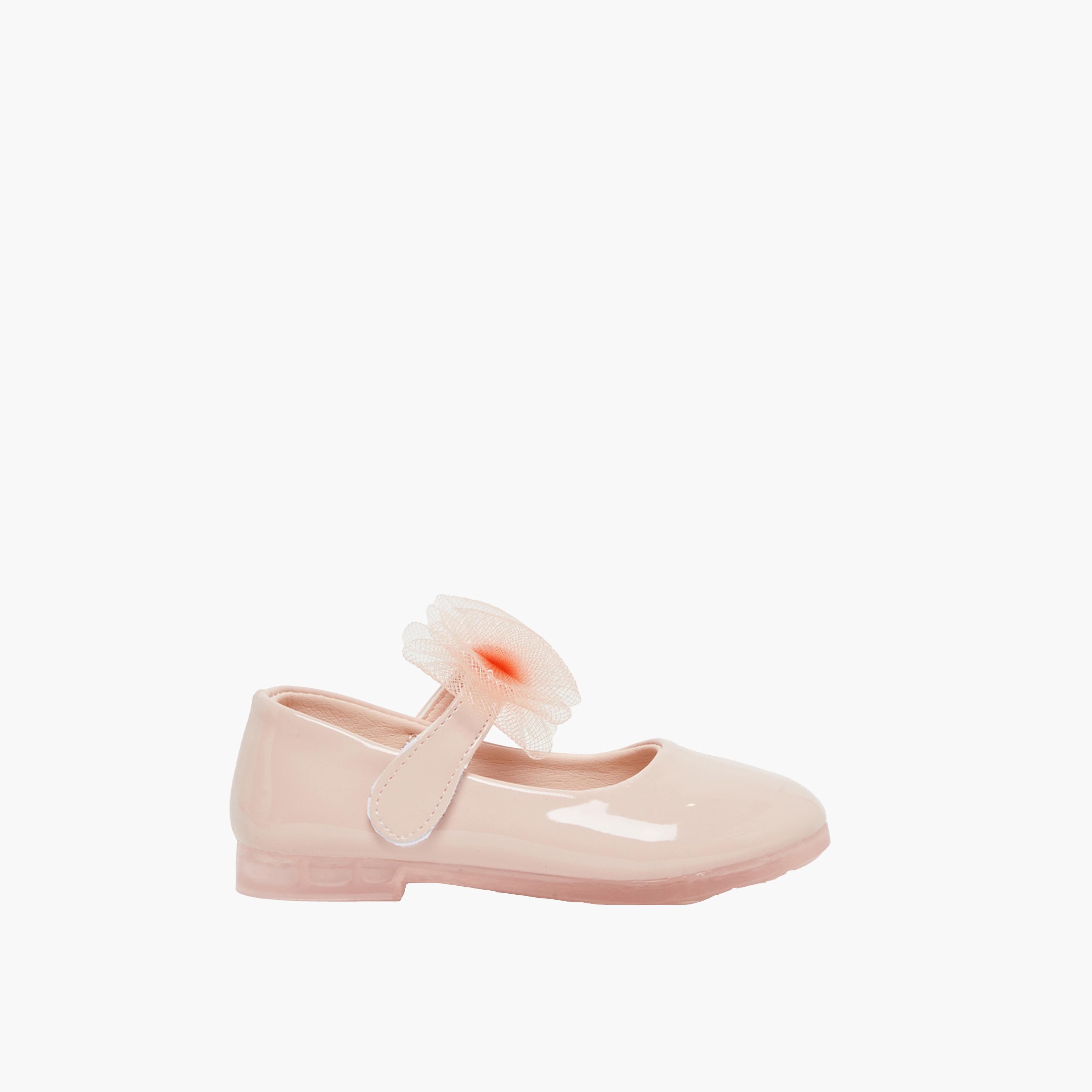 Styli Flower Corsage Flat Ballerinas Shoes-girls-shoes-ballerinas-image-2