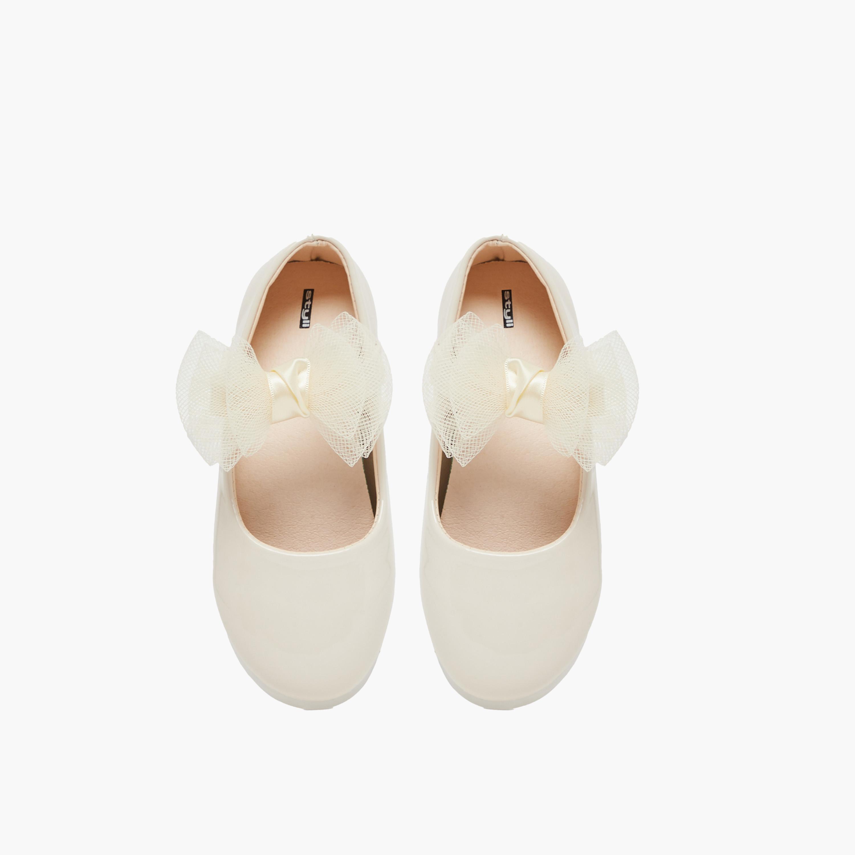 Styli Flower Corsage Flat Ballerinas Shoes-girls-shoes-ballerinas-image-5