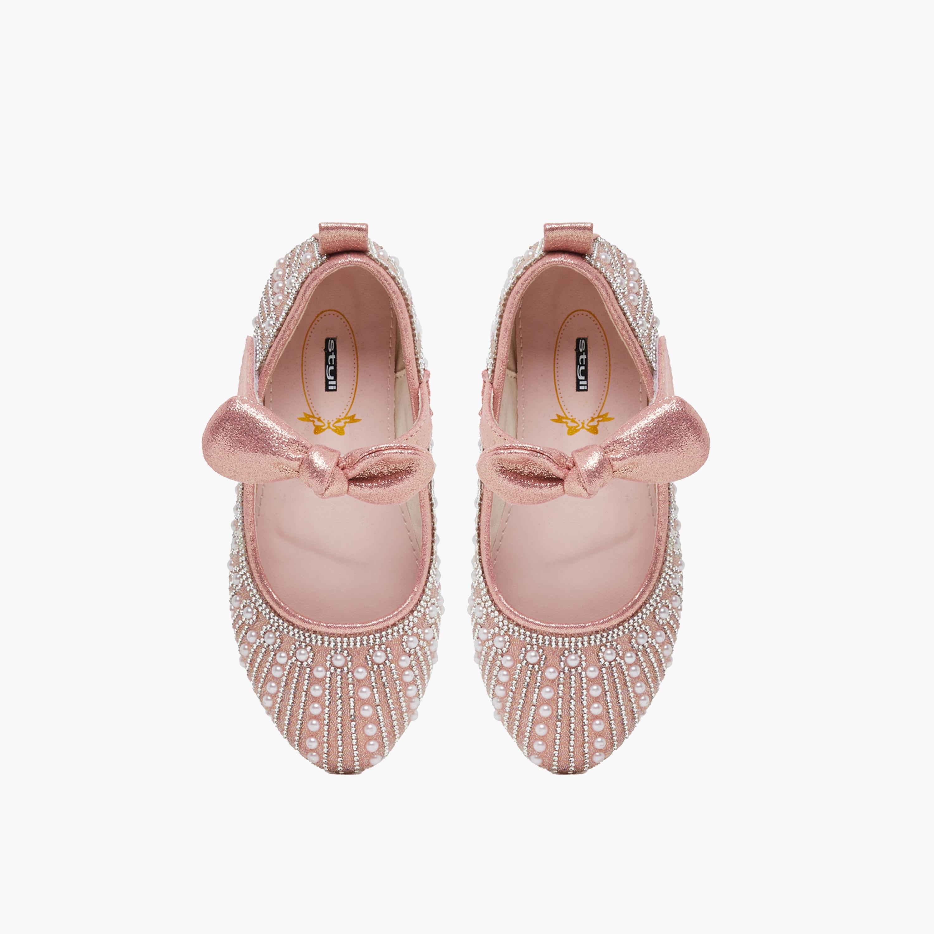 ستايلي-  حذاء باليرينا مزين بفيونكة-girls-shoes-ballerinas-image-5