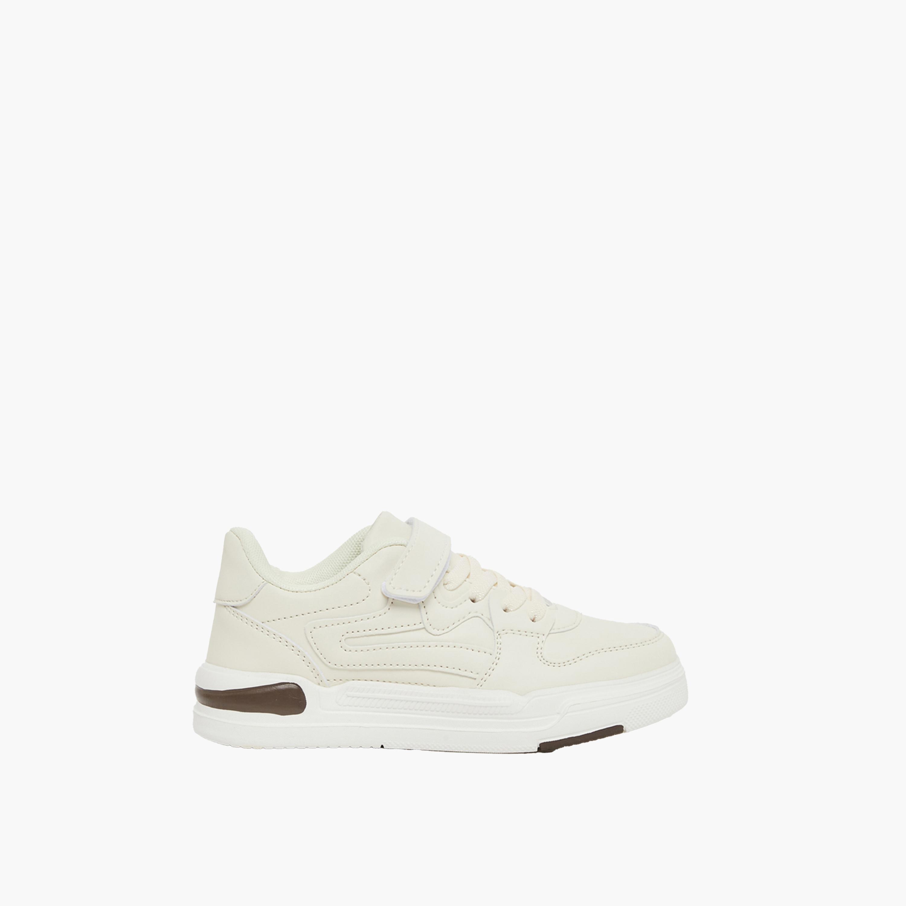 Styli Panelled Sneakers with Hook and Loop Closure-girls-shoes-sneakers-image-2