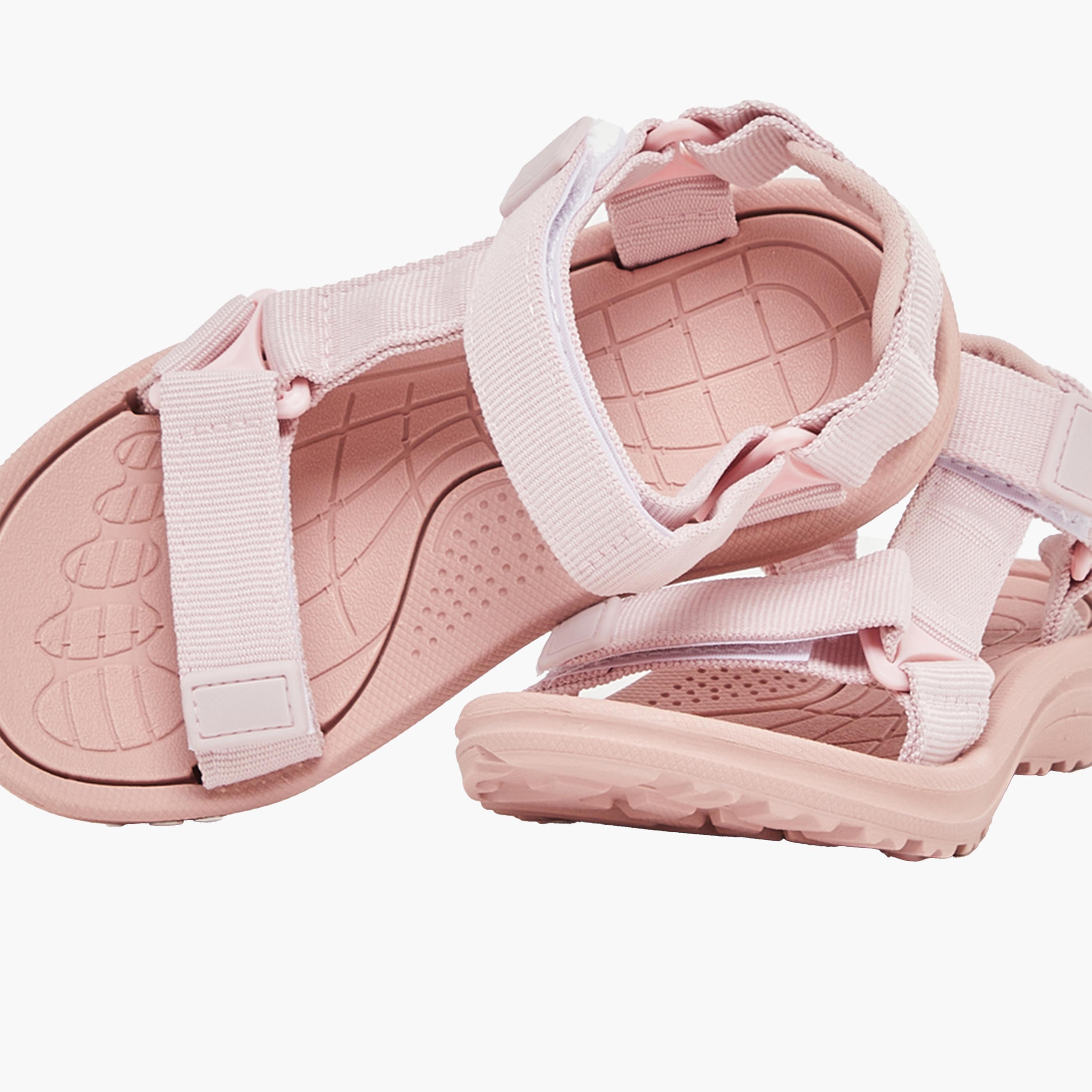 Styli Comfort Sandals with Hook and Loop Closure-girls-shoes-sandals-image-3