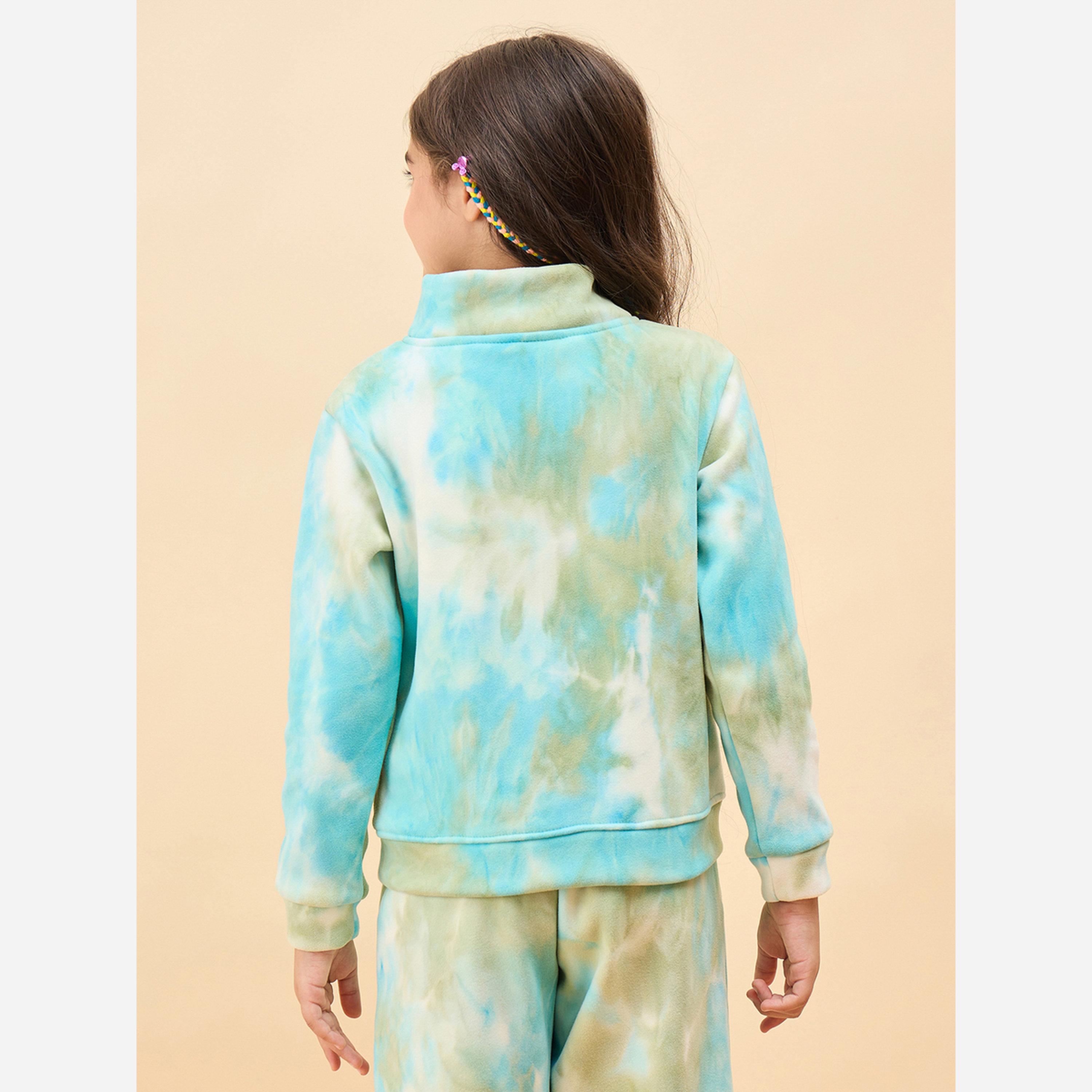 ستايلو باغ - سويت شيرت بناتي لون أزرق بربطة عنق-girls-clothing-sweatshirts-image-6