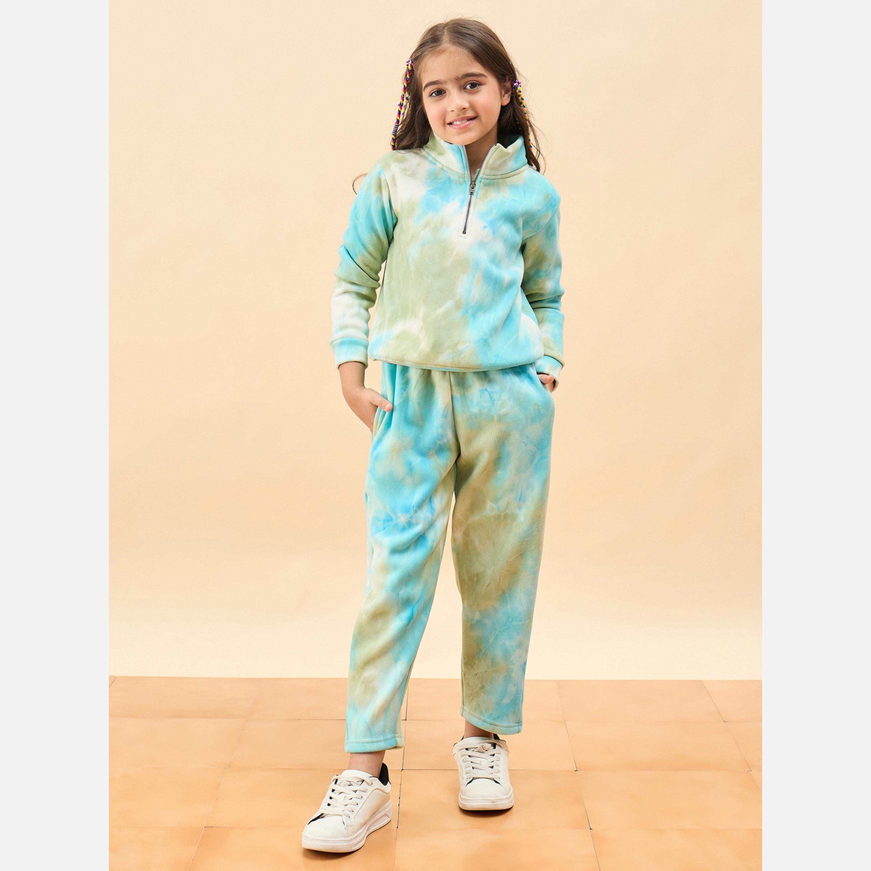 Stylo Bug Girls Tie-Dye Joggers with Drawstring-girls-clothing-bottoms-joggersandtrackpants-image-2