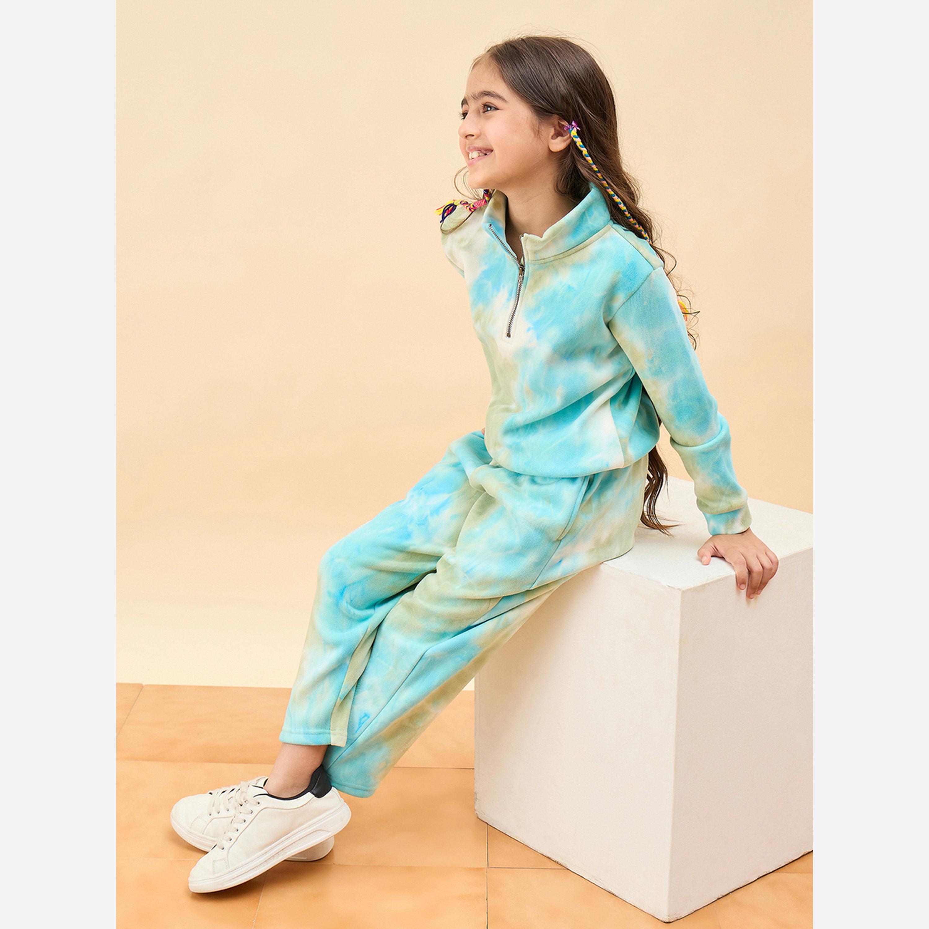 Stylo Bug Girls Tie-Dye Joggers with Drawstring-girls-clothing-bottoms-joggersandtrackpants-image-3